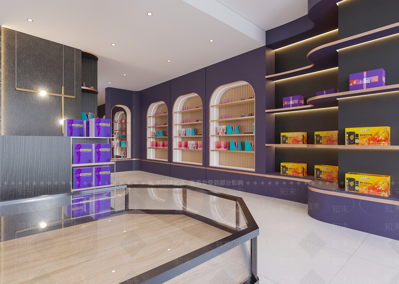 现代成人保健品店3D模型下载【ID:1123544626】