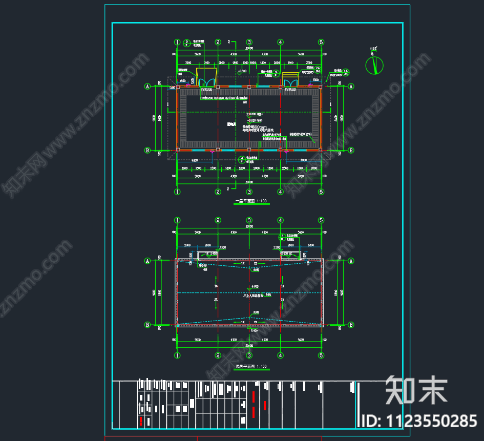 某小区一层配电房建筑cad施工图下载【ID:1123550285】