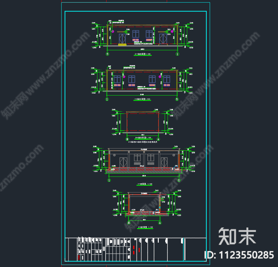 某小区一层配电房建筑cad施工图下载【ID:1123550285】