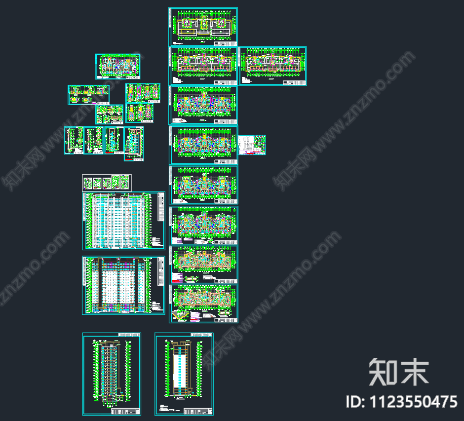 河北某小区十八层住宅楼建筑施工图施工图下载【ID:1123550475】