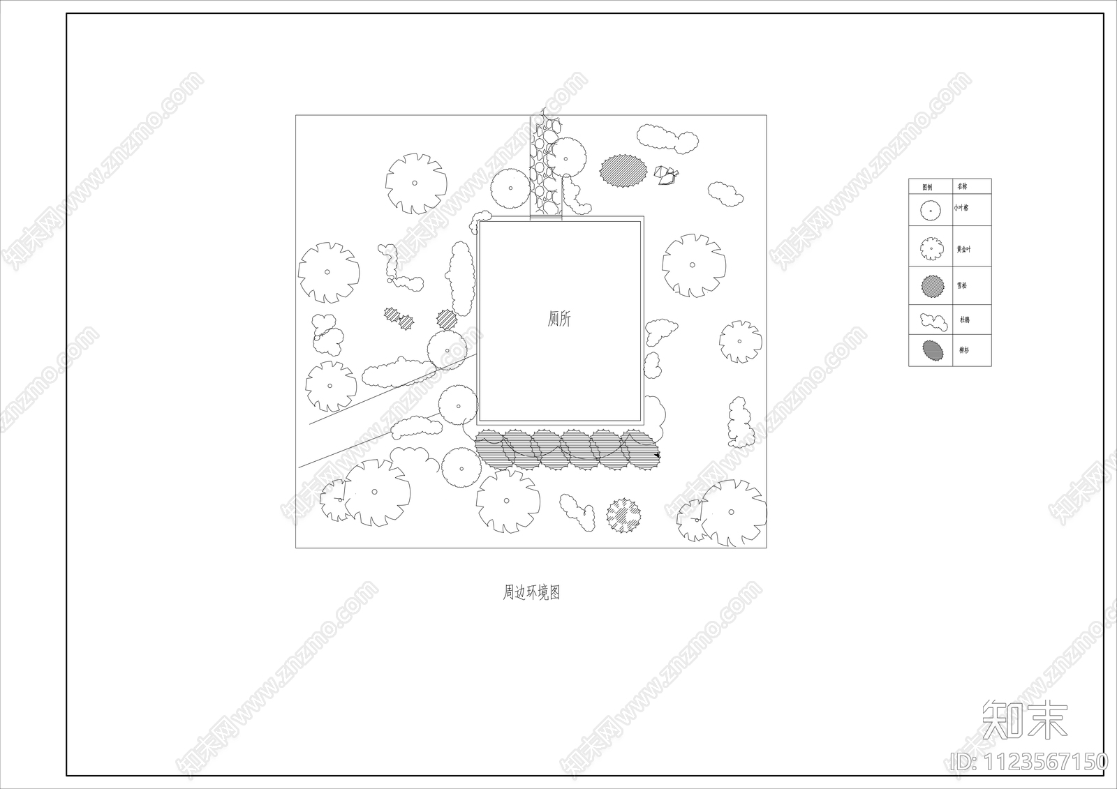 新中式仿古厕所施工图纸cad施工图下载【ID:1123567150】