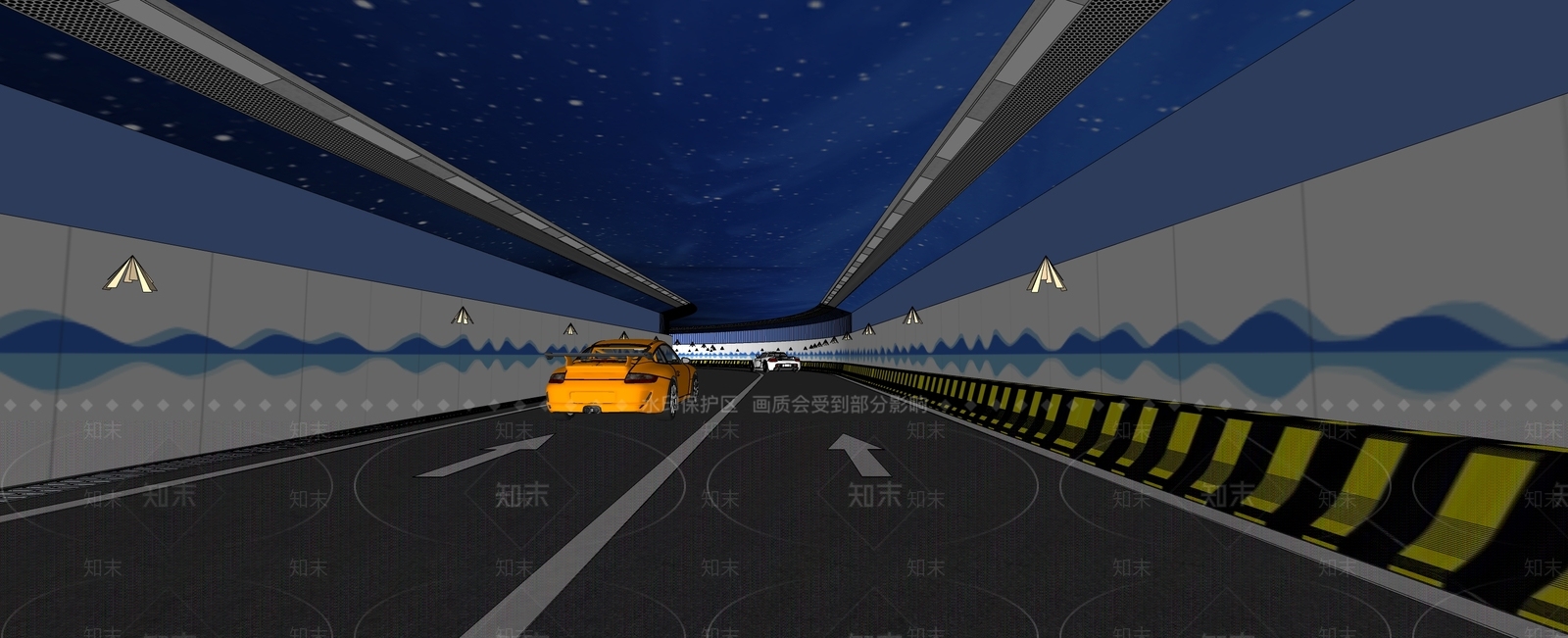 现代道路SU模型下载【ID:1123576948】