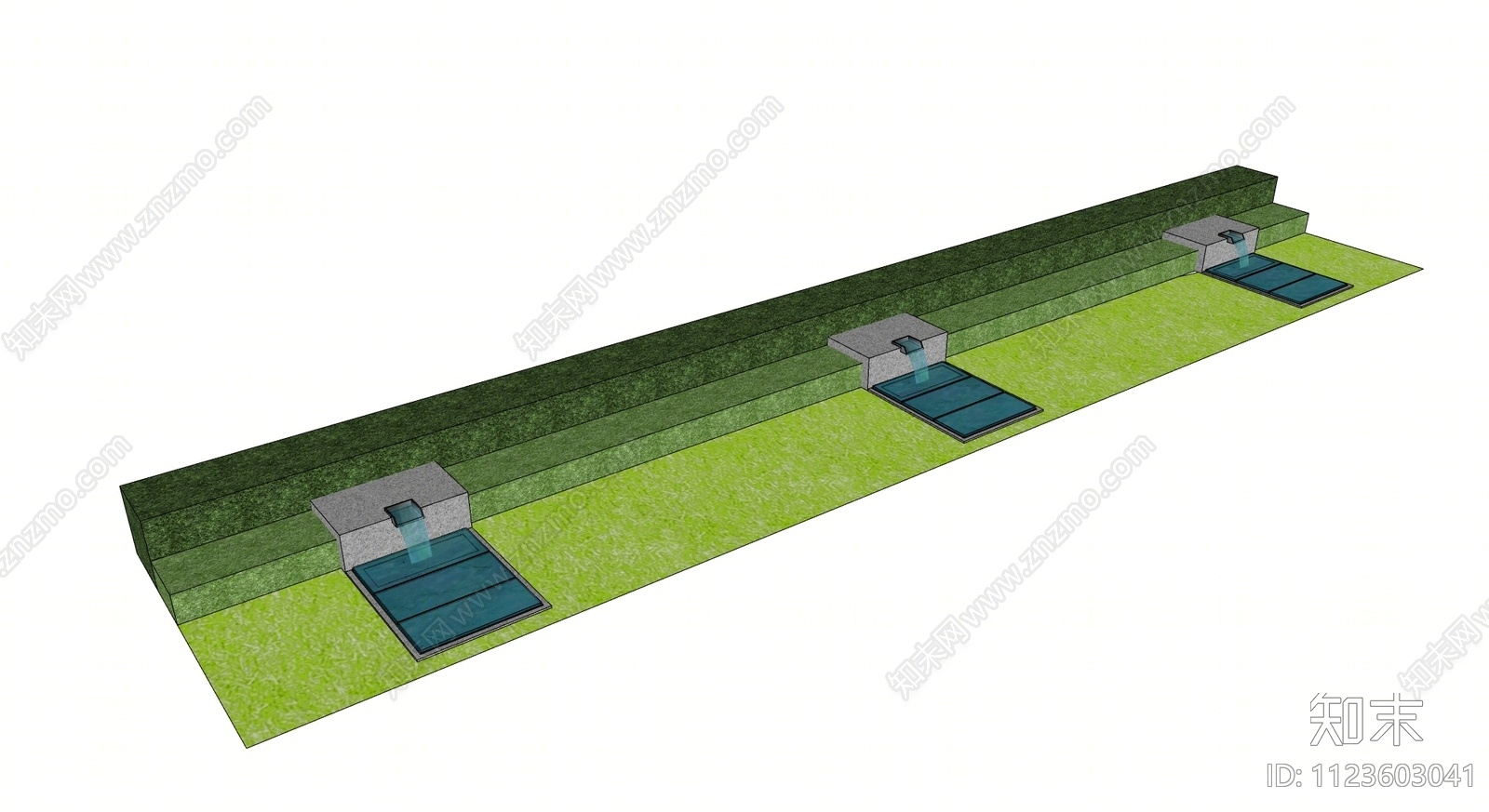 现代水景SU模型下载【ID:1123603041】