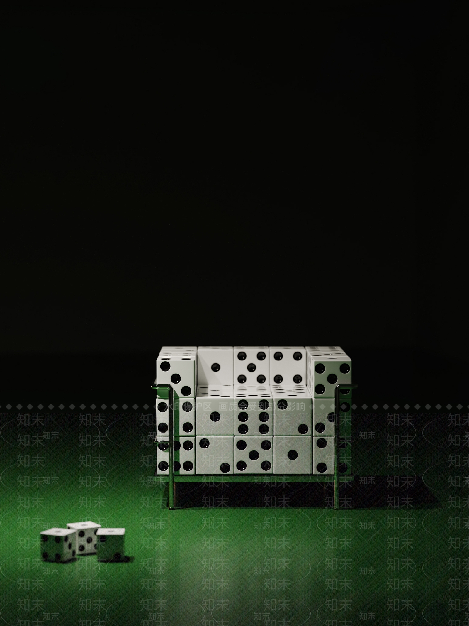 现代中古包斯豪骰子单椅3D模型下载【ID:1123606007】