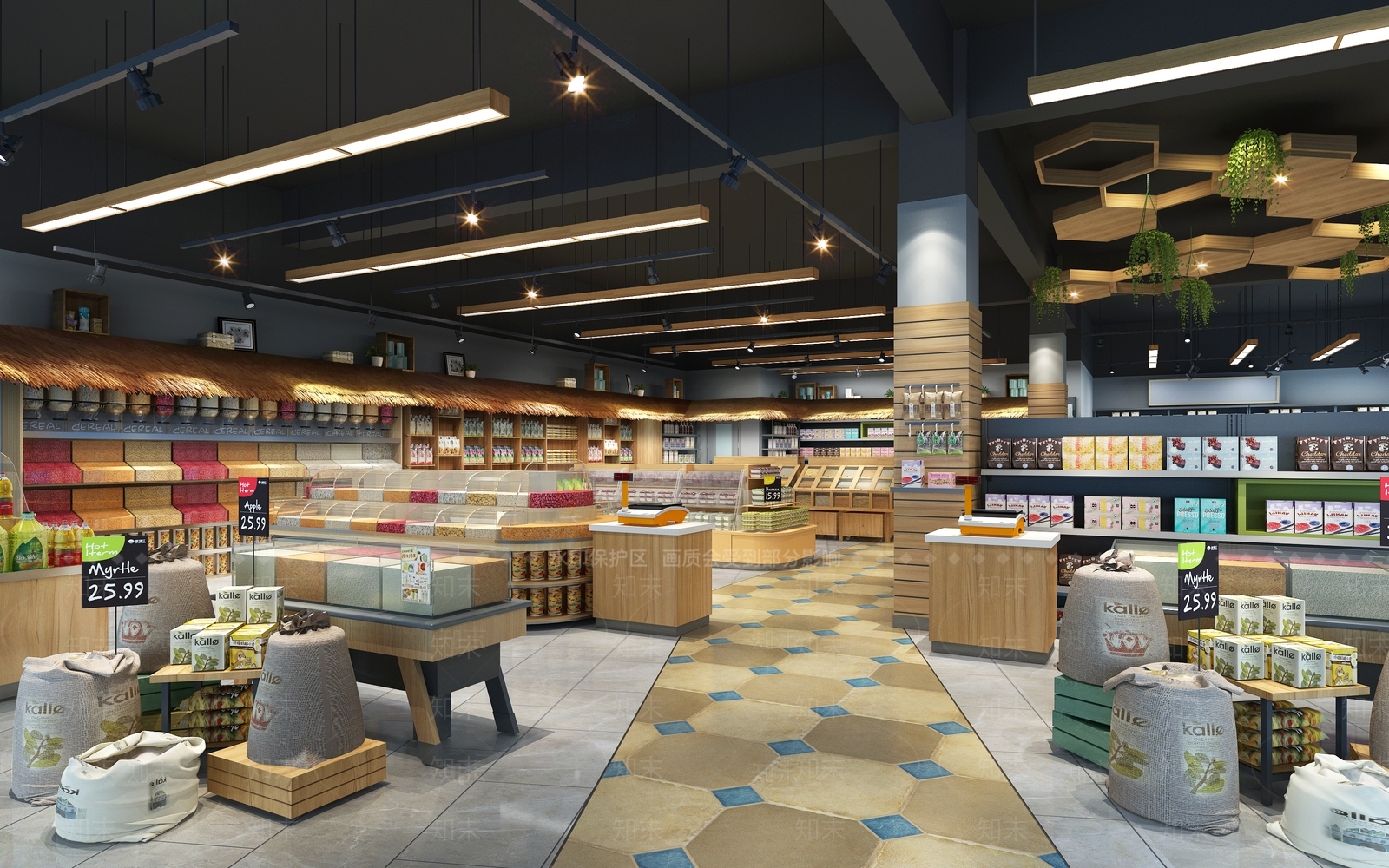 现代超市3D模型下载【ID:1123608214】