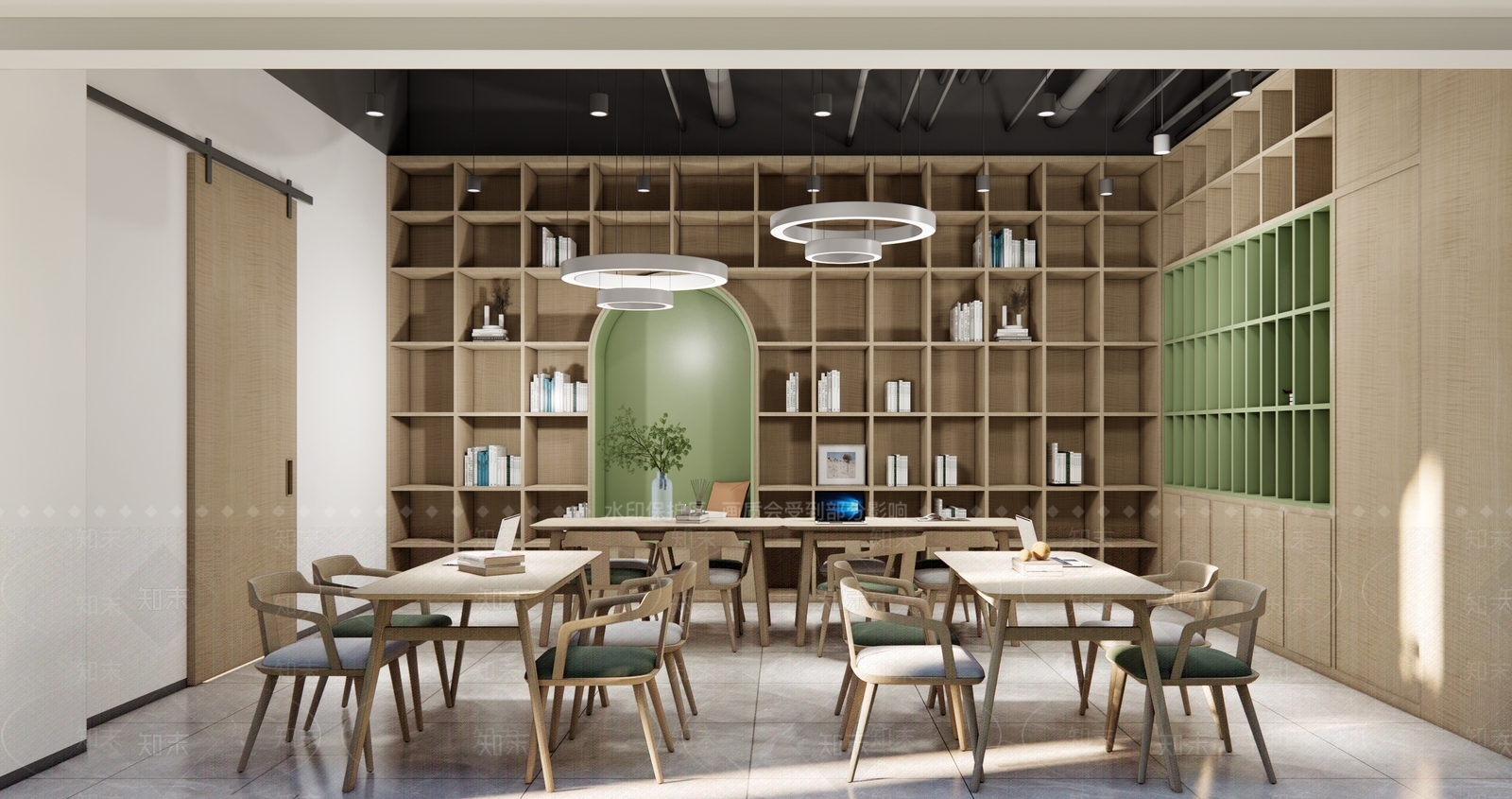 现代书店SU模型下载【ID:1123613597】