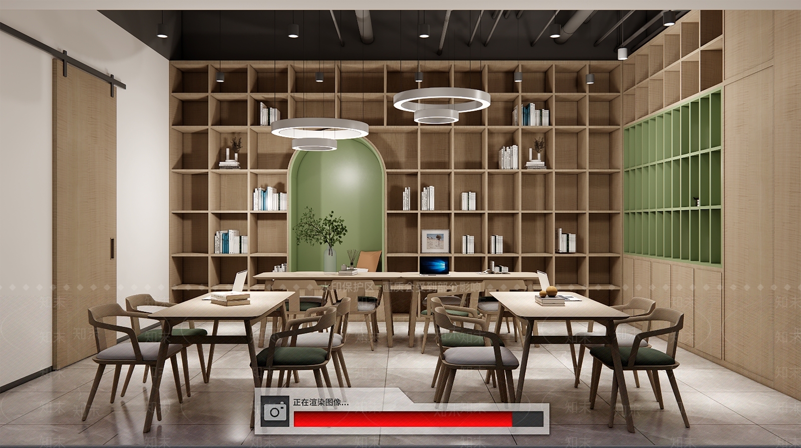 现代书店SU模型下载【ID:1123613597】