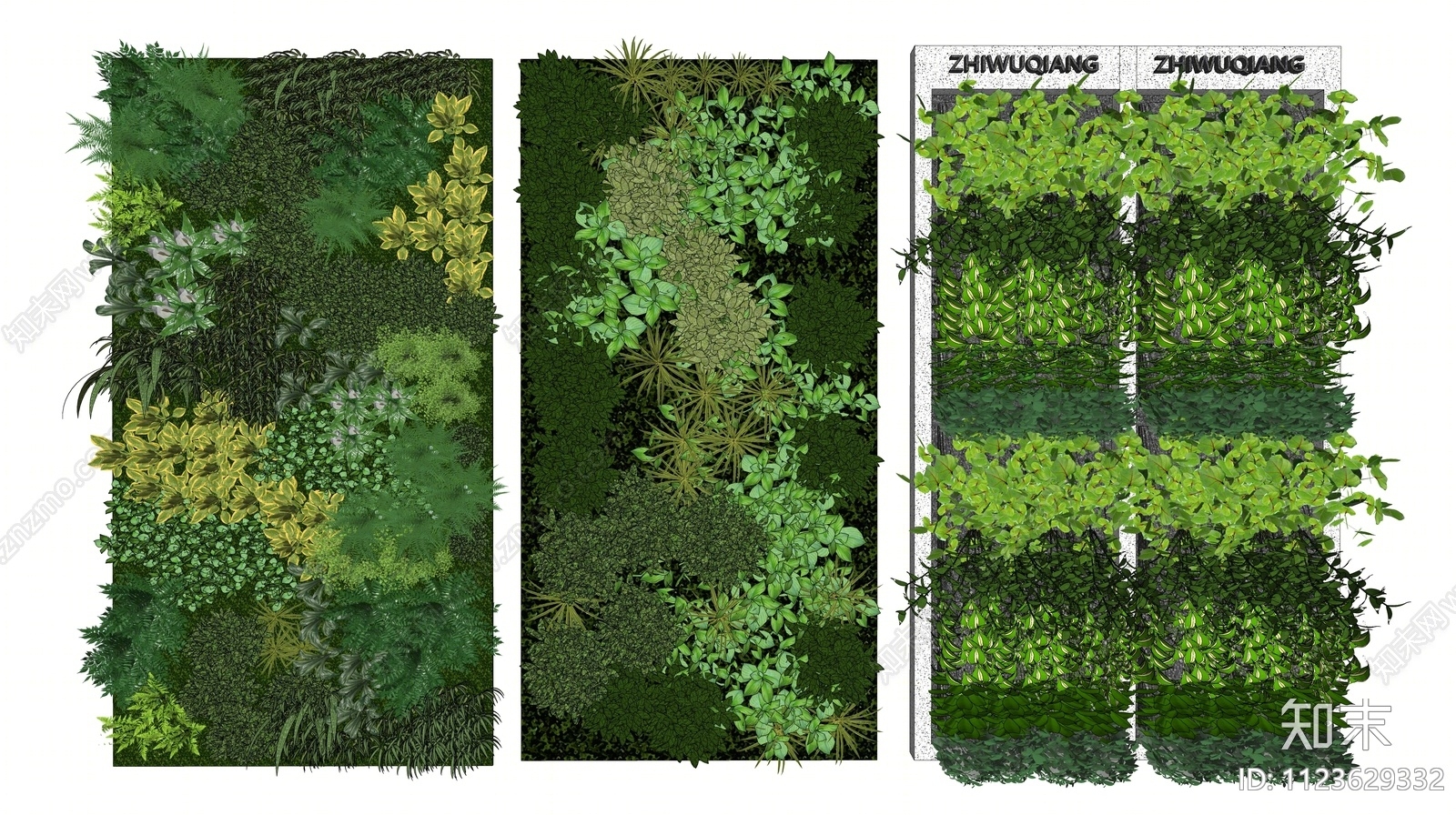绿植墙SU模型下载【ID:1123629332】