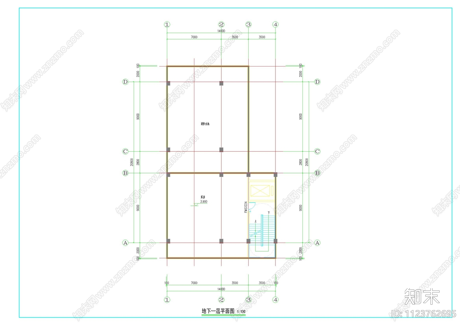 现代简约宿舍楼cad施工图下载【ID:1123762695】