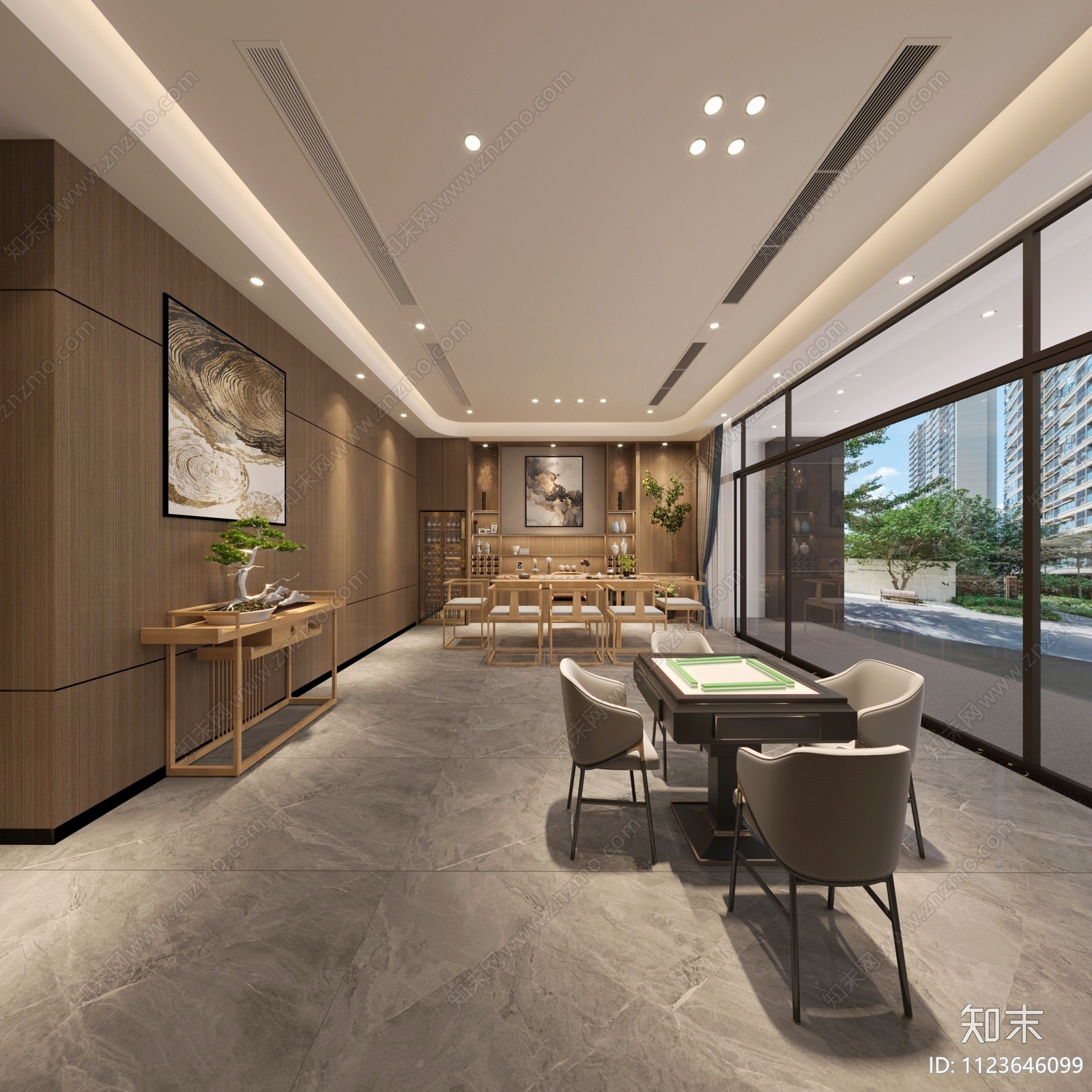 新中式烟酒店3D模型下载【ID:1123646099】