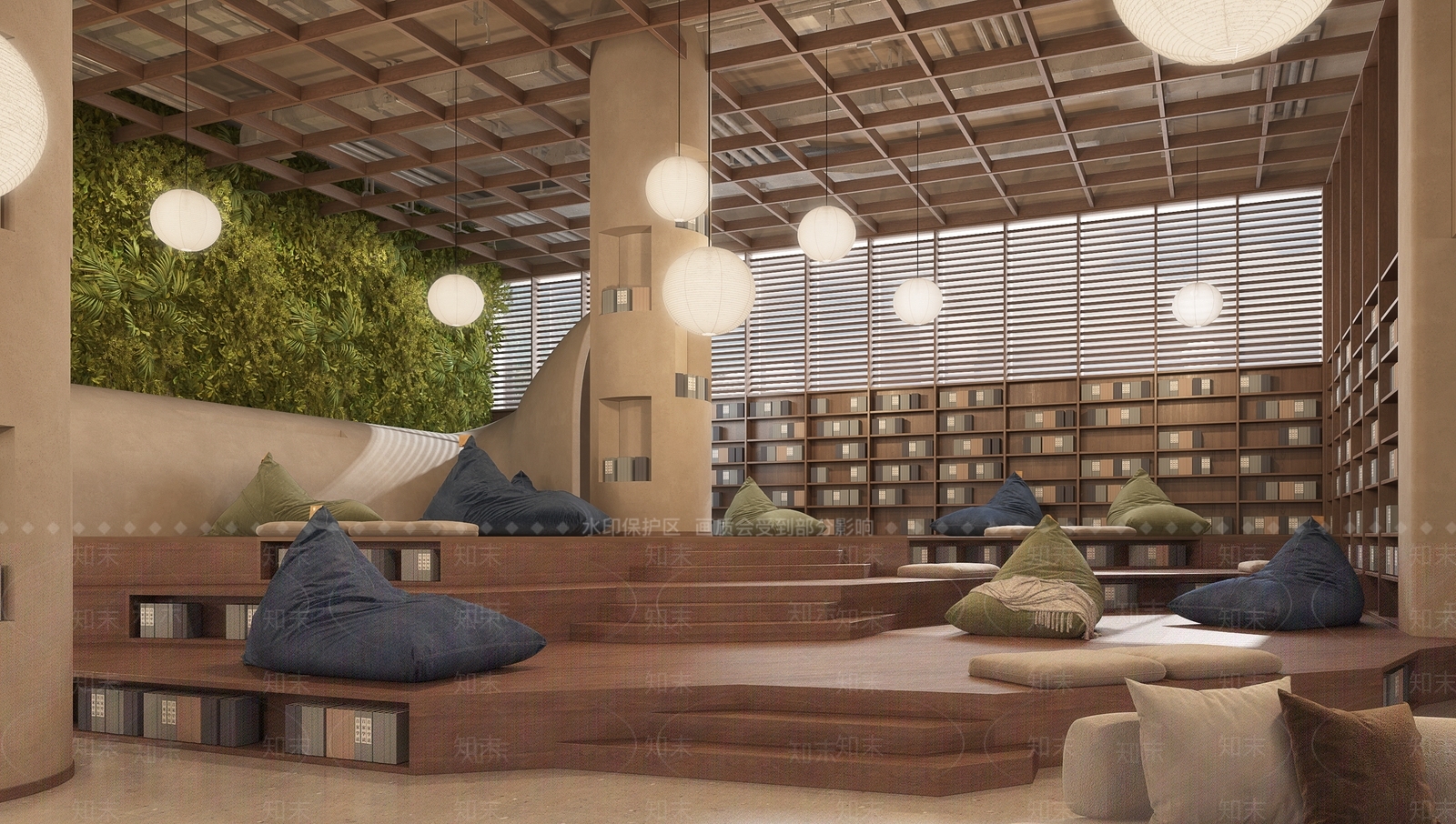 现代休息区3D模型下载【ID:1221875083】