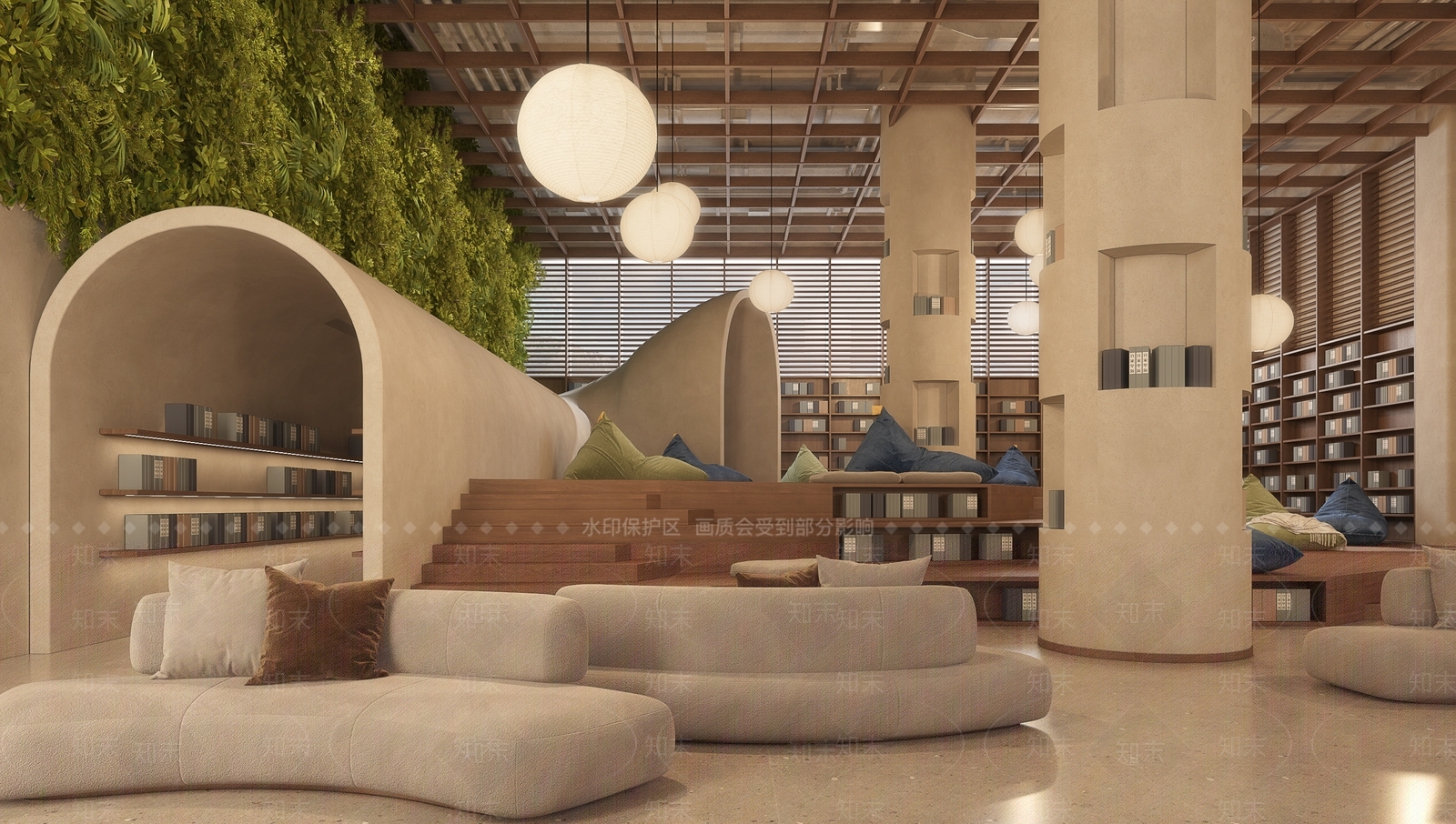 现代休息区3D模型下载【ID:1221875083】