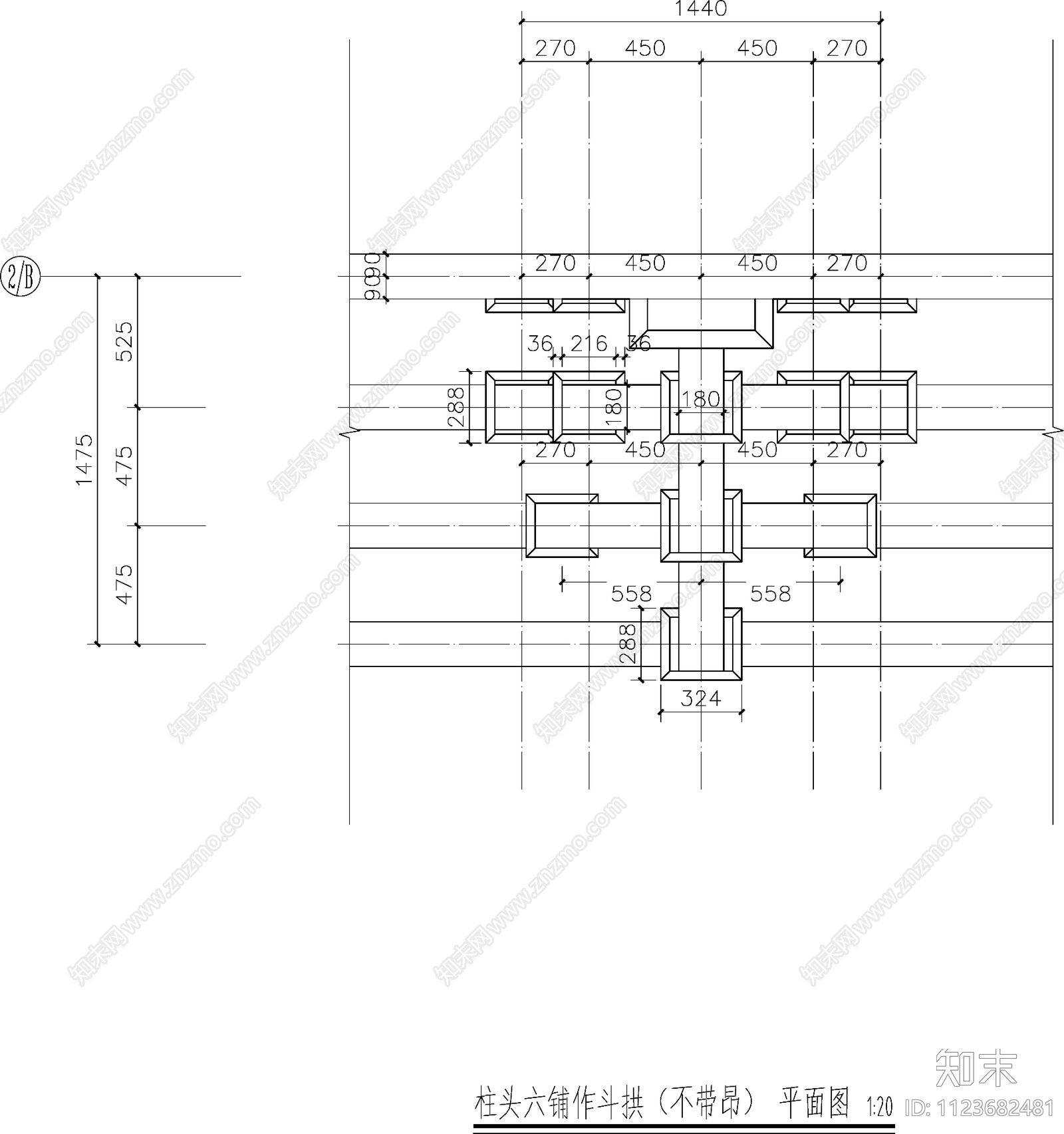 古建筑cad施工图下载【ID:1123682481】