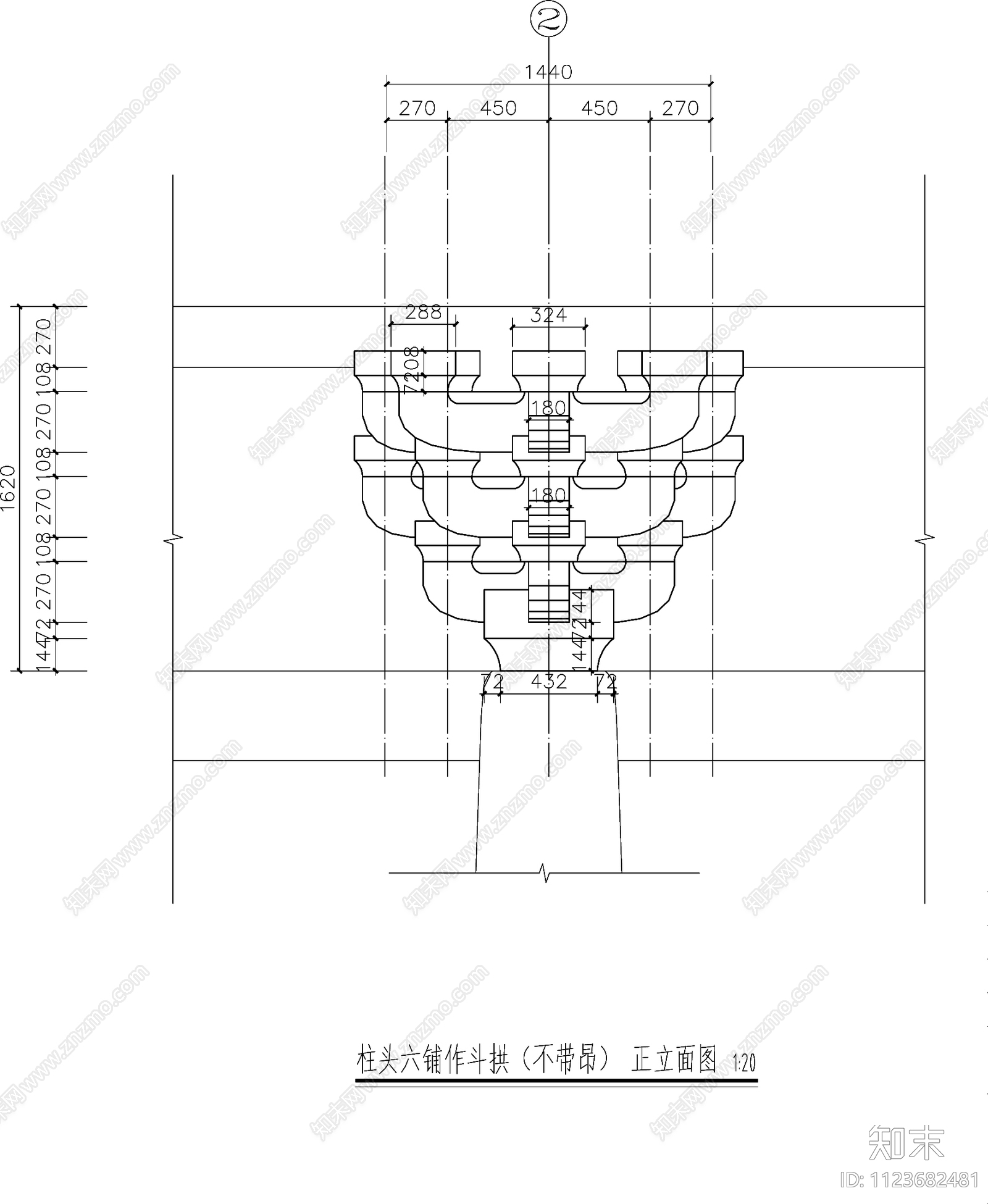 古建筑cad施工图下载【ID:1123682481】