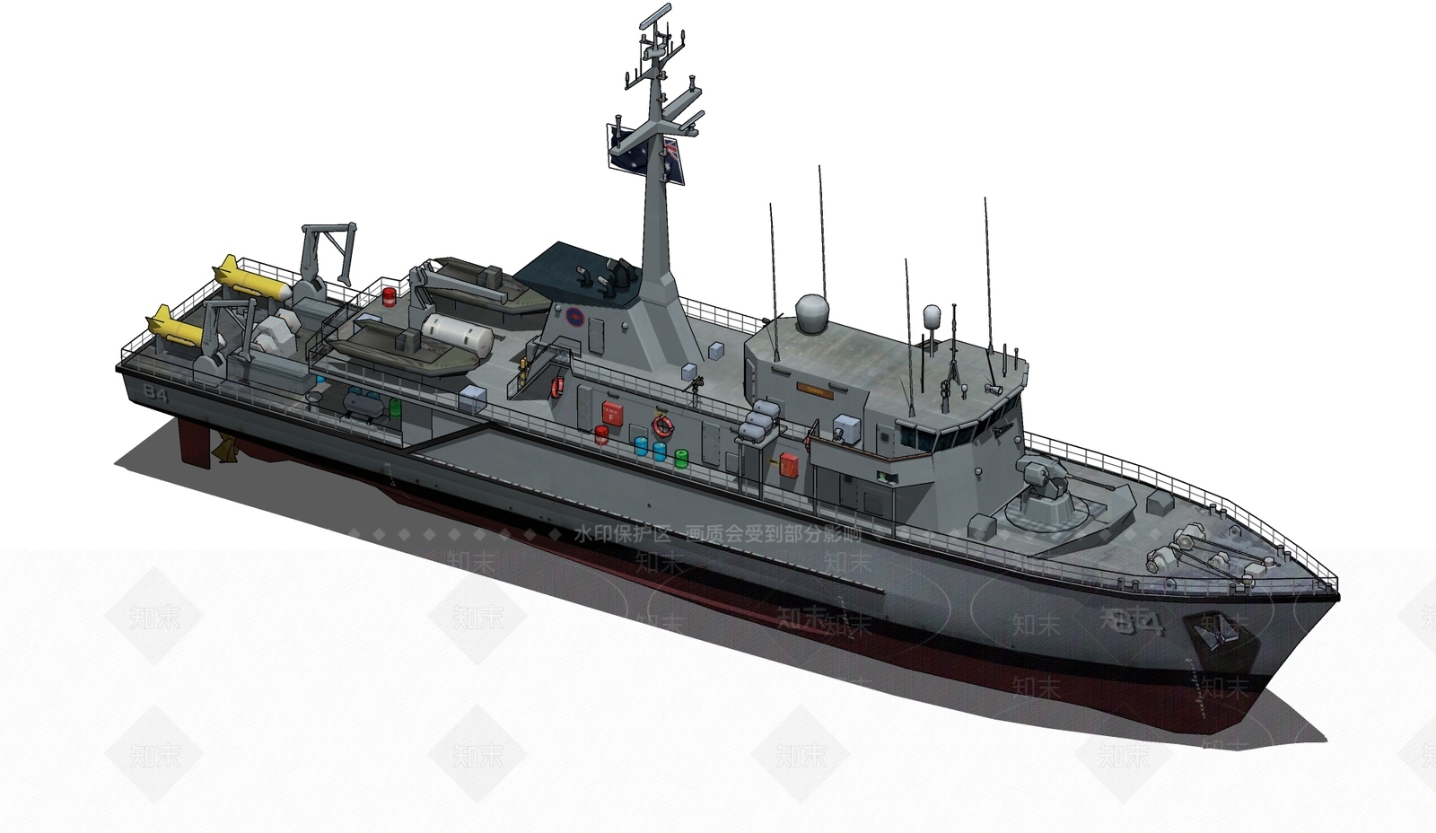 商用游轮船SU模型下载【ID:1123805105】