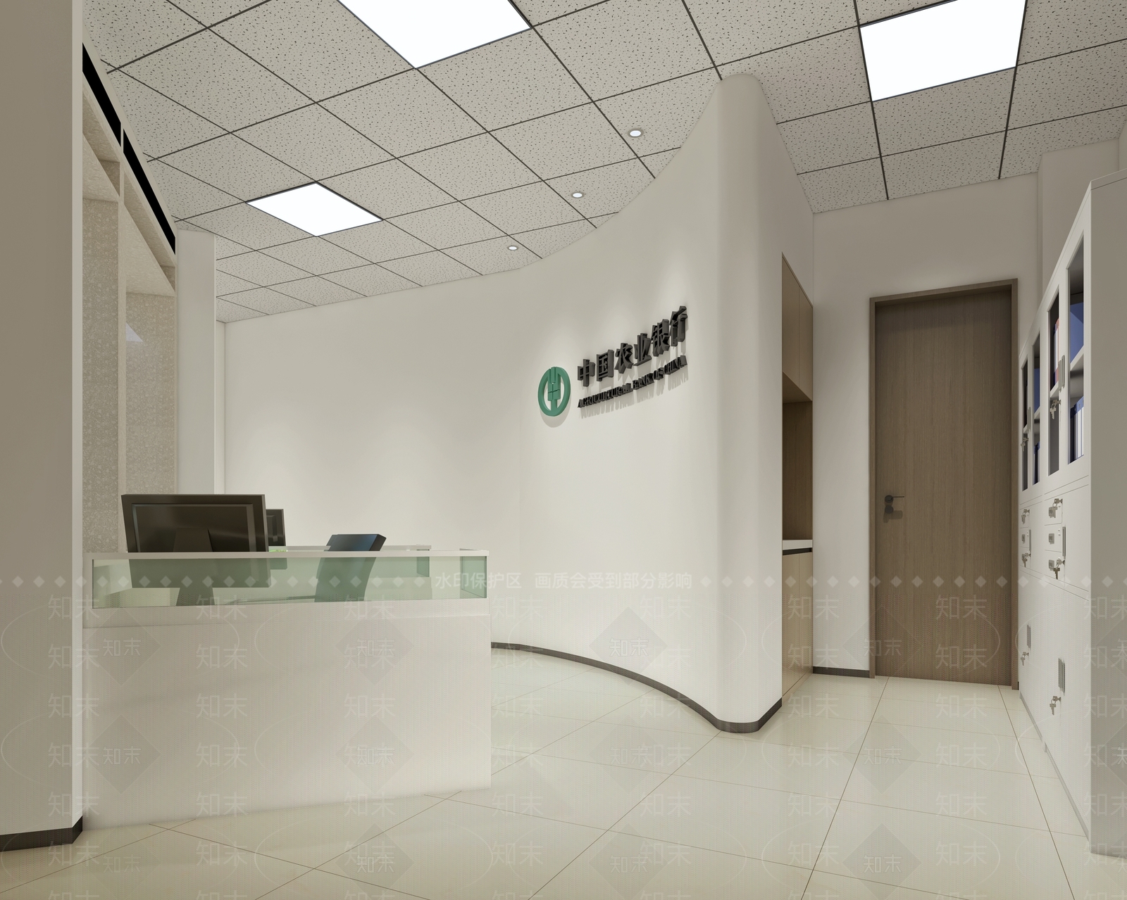 现代银行3D模型下载【ID:1123706921】