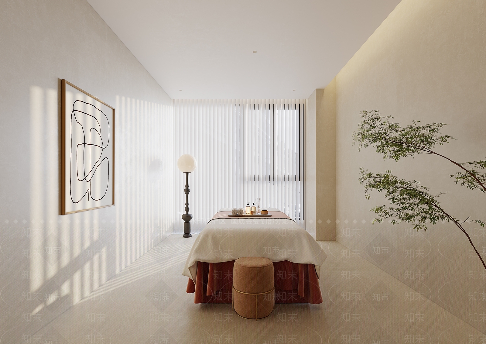现代SPA包间3D模型下载【ID:1123711550】