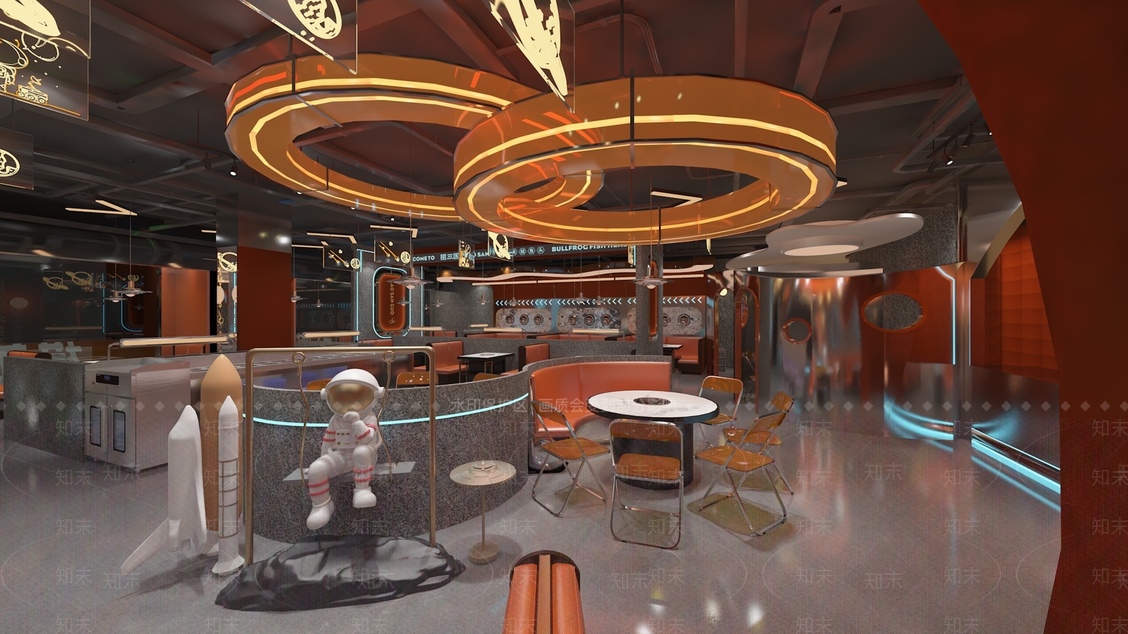 现代火锅店3D模型下载【ID:1123721801】