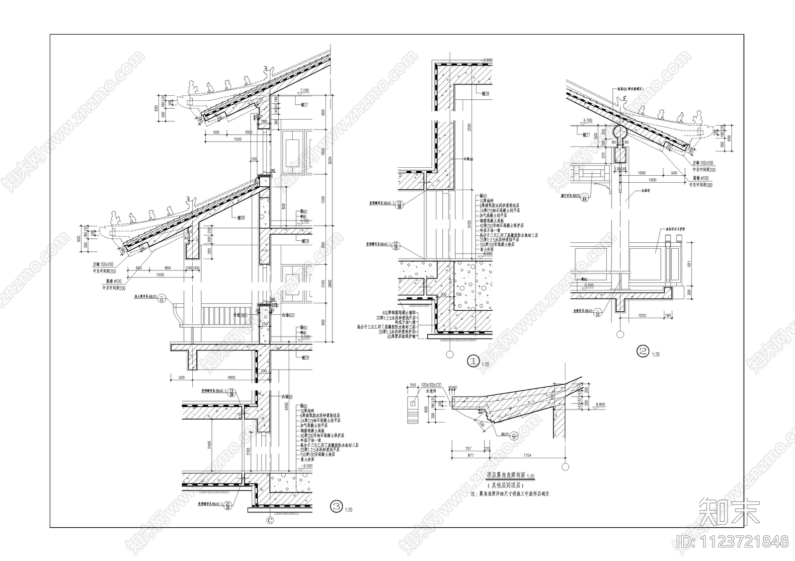 古建筑墙身大样图施工图下载【ID:1123721848】