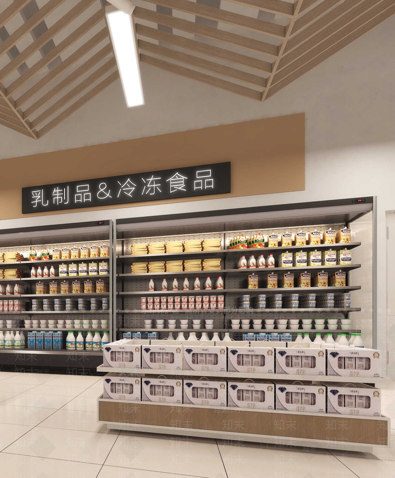 现代超市3D模型下载【ID:1123743953】