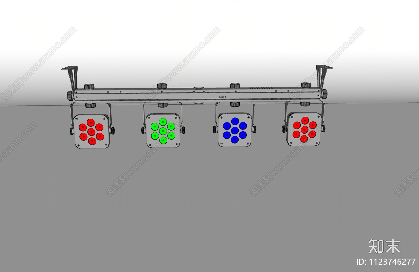 现代舞台灯光SU模型下载【ID:1123746277】