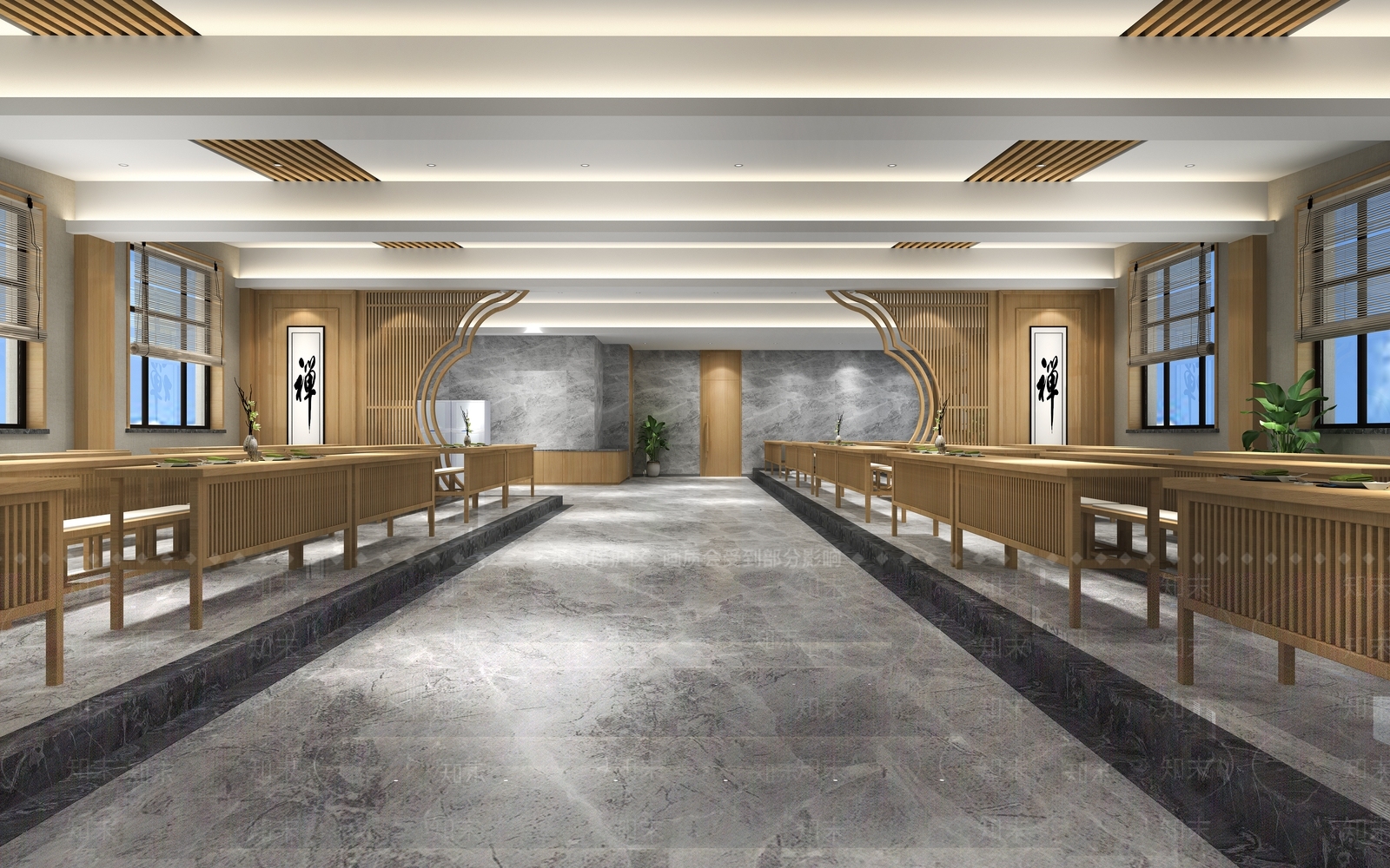 现代寺庙3D模型下载【ID:1123751181】