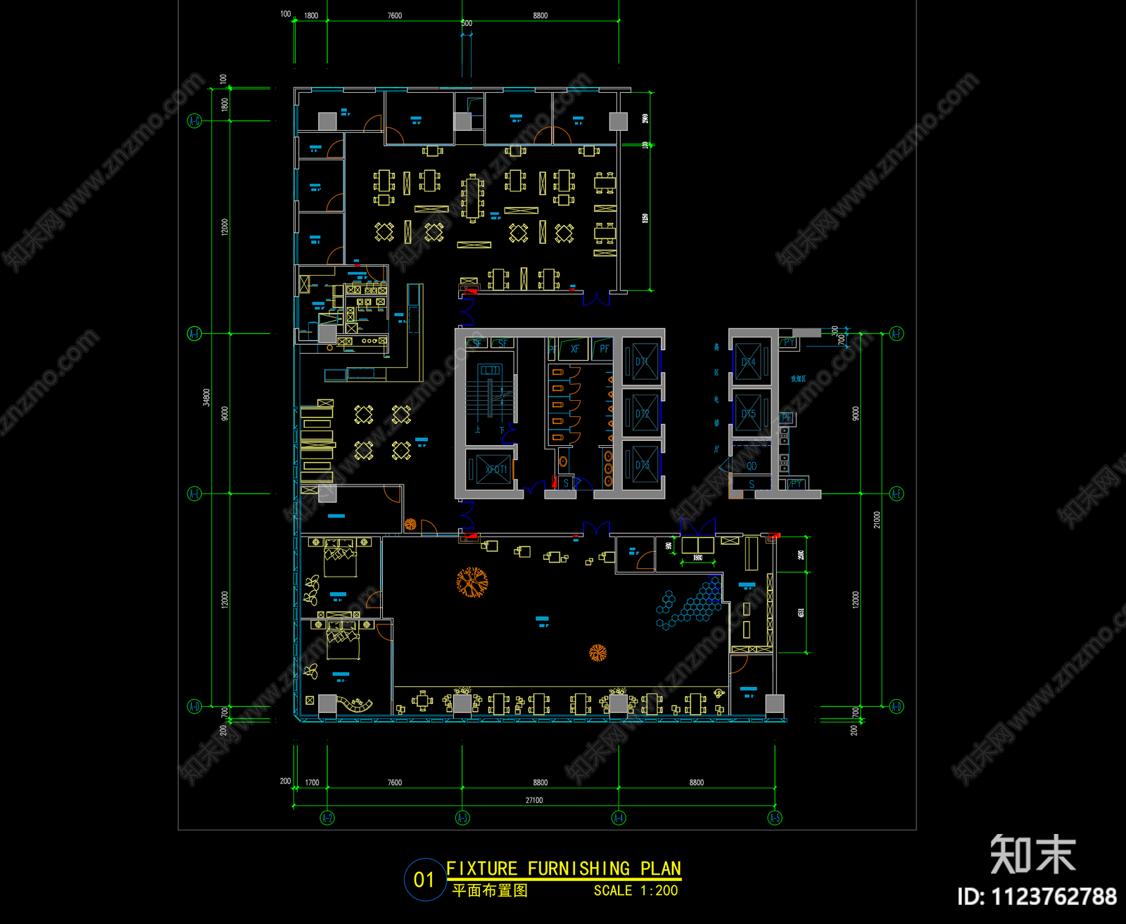 现代猫咪店施工图cad施工图下载【ID:1123762788】