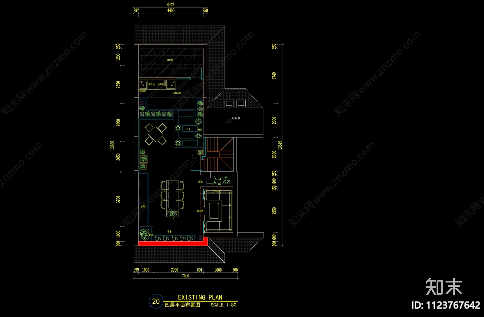 现代轻奢别墅cad施工图下载【ID:1123767642】