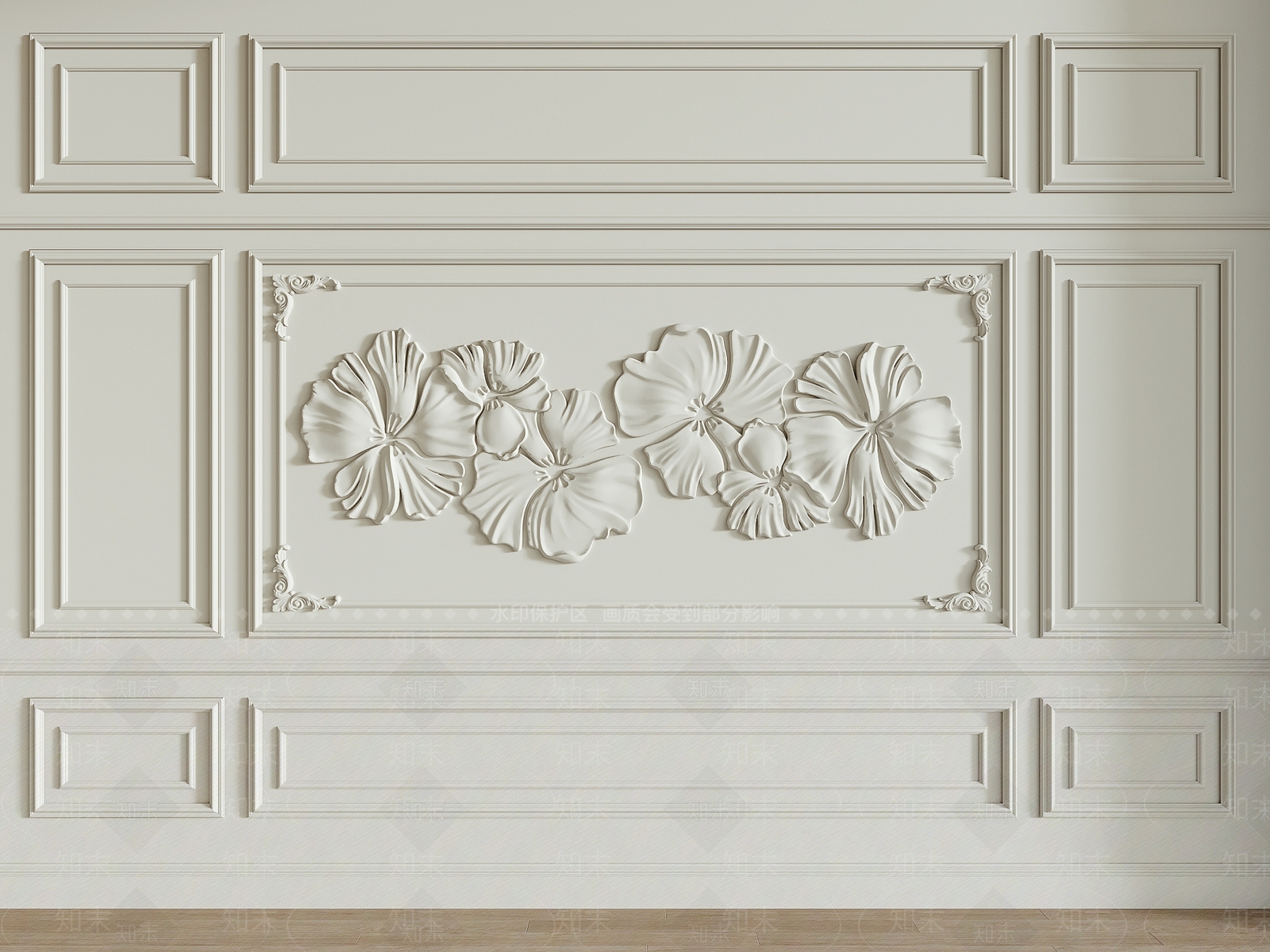 欧式石膏雕花SU模型下载【ID:1123769419】