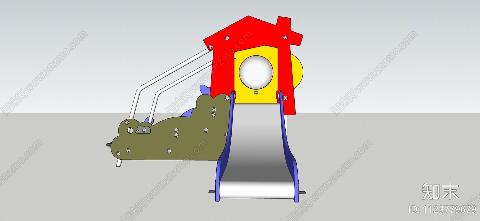 小型滑梯SU模型下载【ID:1123779679】