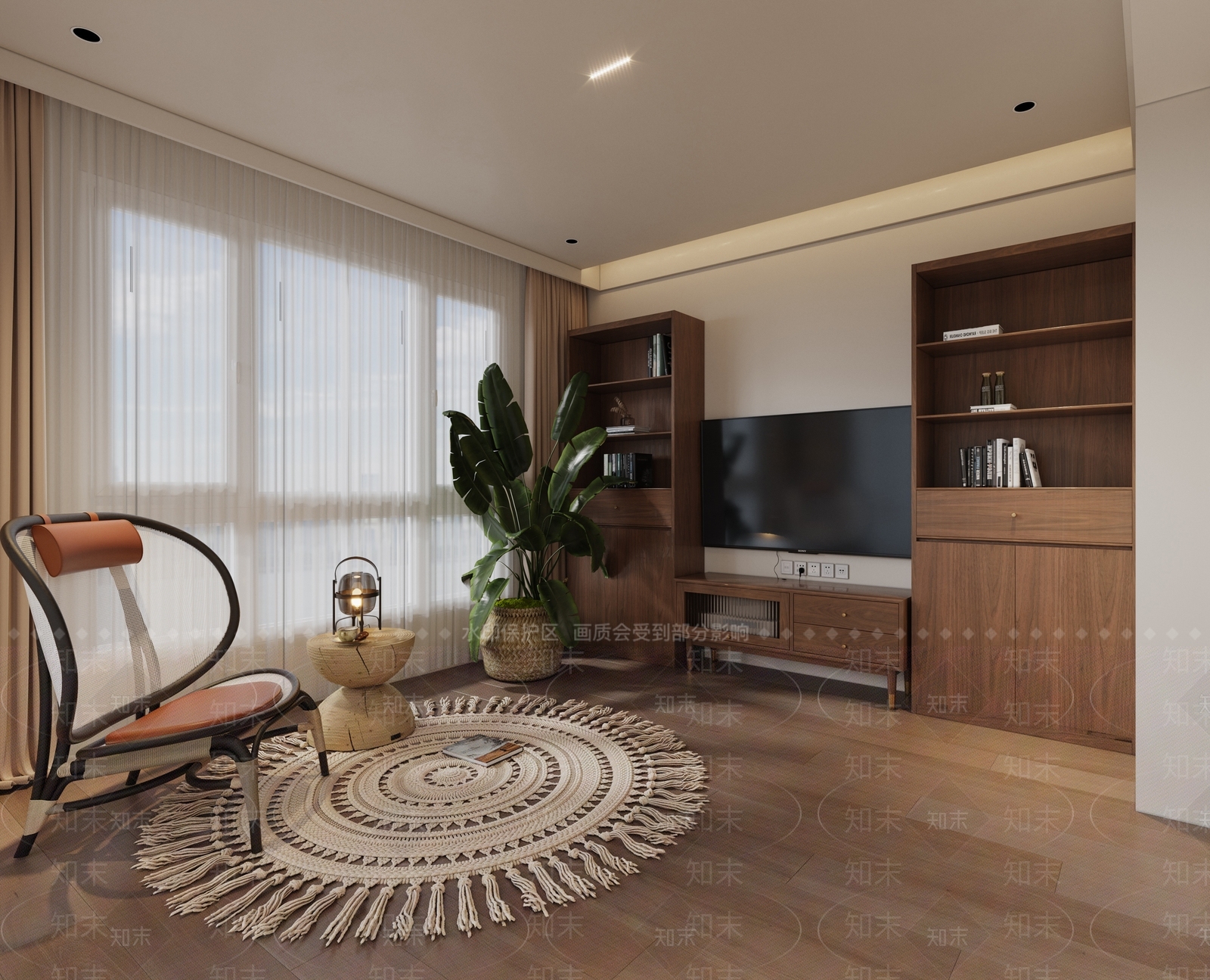 侘寂阳台3D模型下载【ID:1123781085】