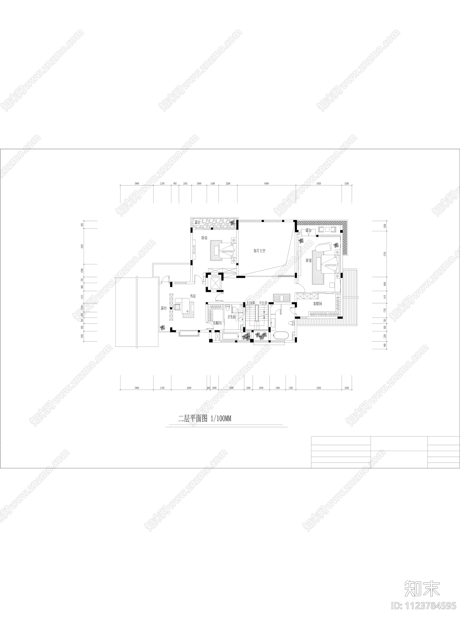 现代别墅设计装修cad施工图下载【ID:1123784595】