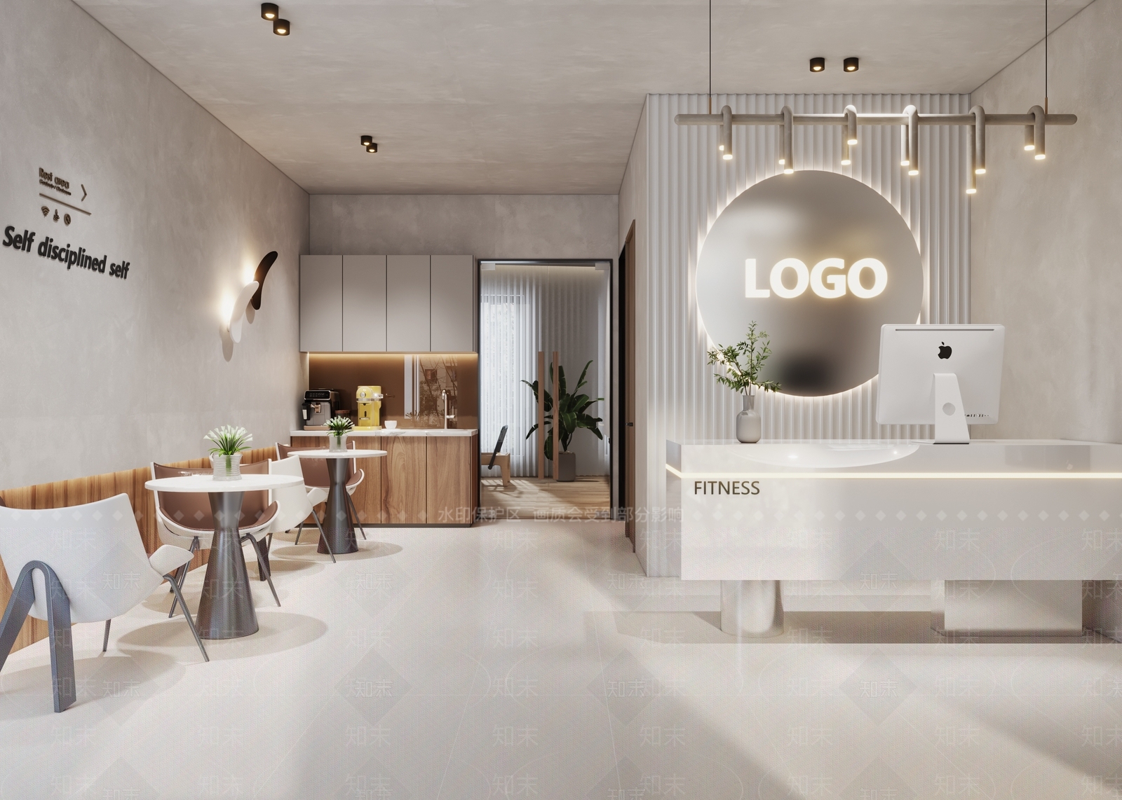 现代瑜伽馆3D模型下载【ID:1123785581】