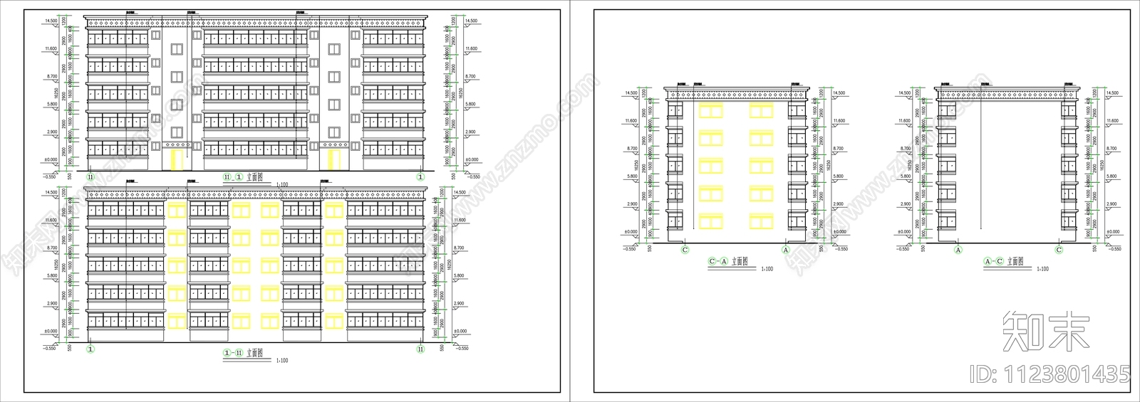 藏式风格住宅楼cadcad施工图下载【ID:1123801435】