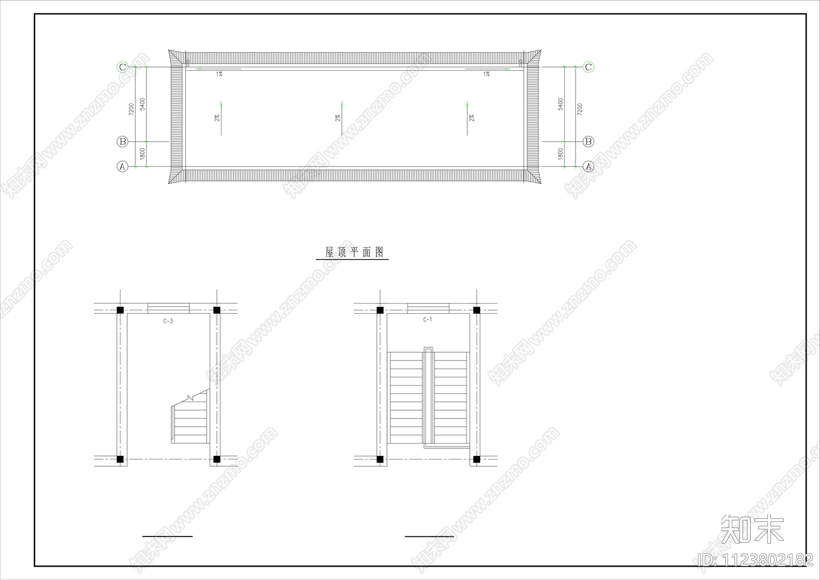现代办公建筑cad施工图下载【ID:1123802182】