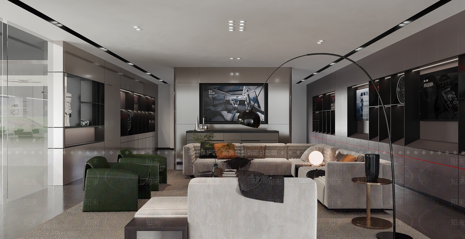 现代汽修店3D模型下载【ID:1123803549】