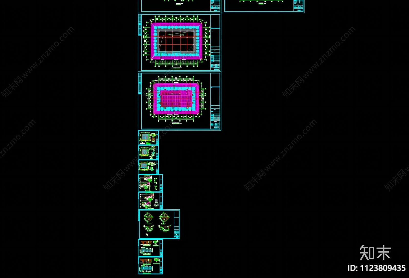 宋式大殿cad施工图下载【ID:1123809435】