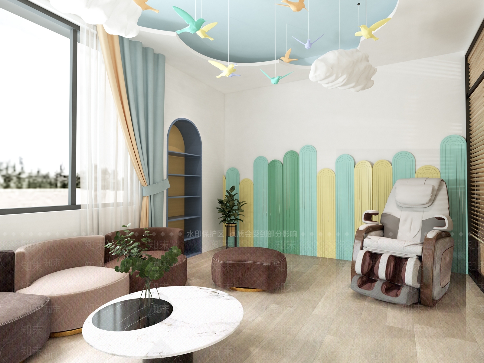 现代心理咨询服务中心3D模型下载【ID:1124020537】