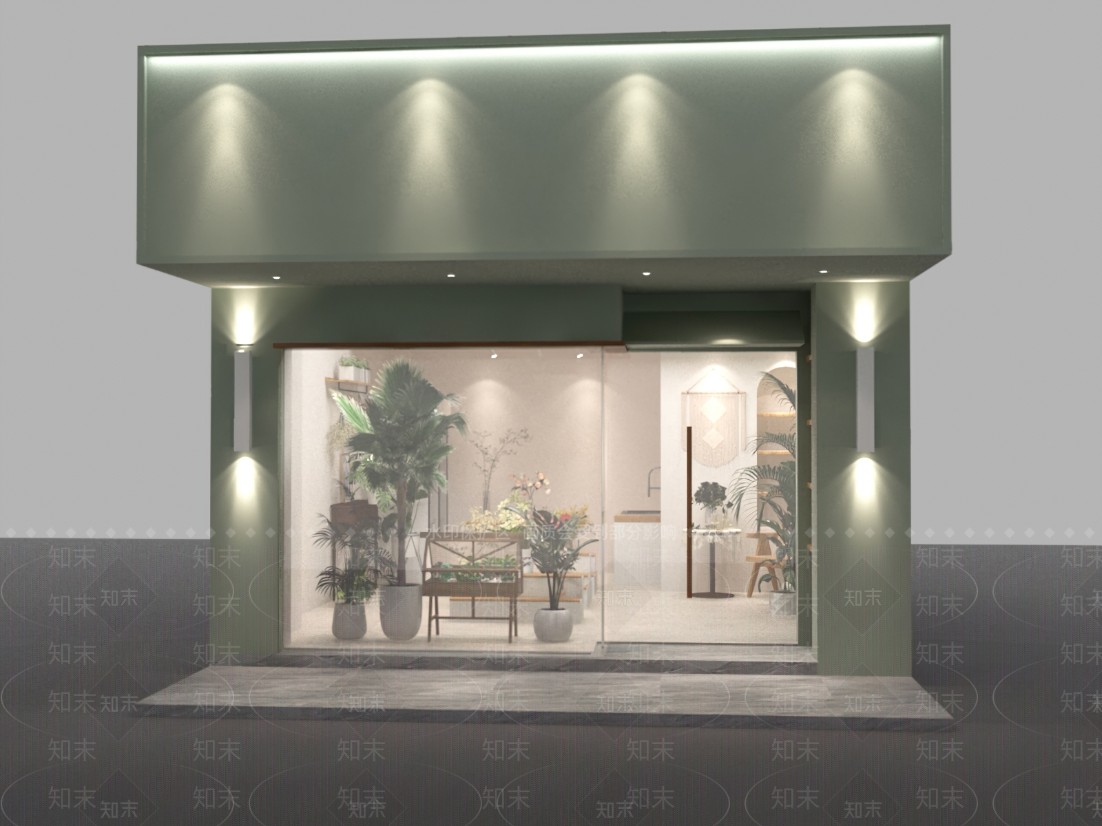 现代花店3D模型下载【ID:1123818688】