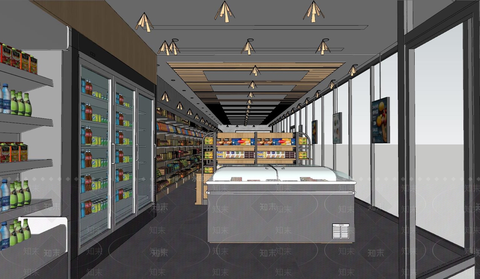 现代便利店SU模型下载【ID:1123821023】