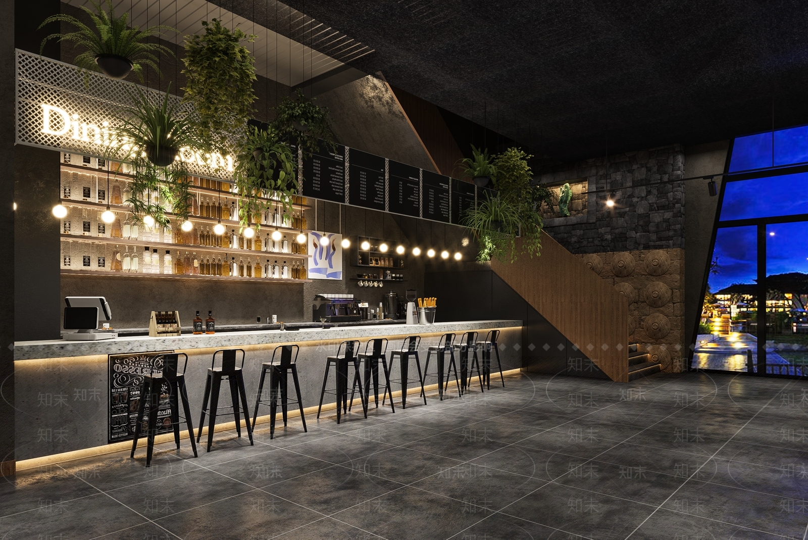 现代酒吧3D模型下载【ID:1123825089】