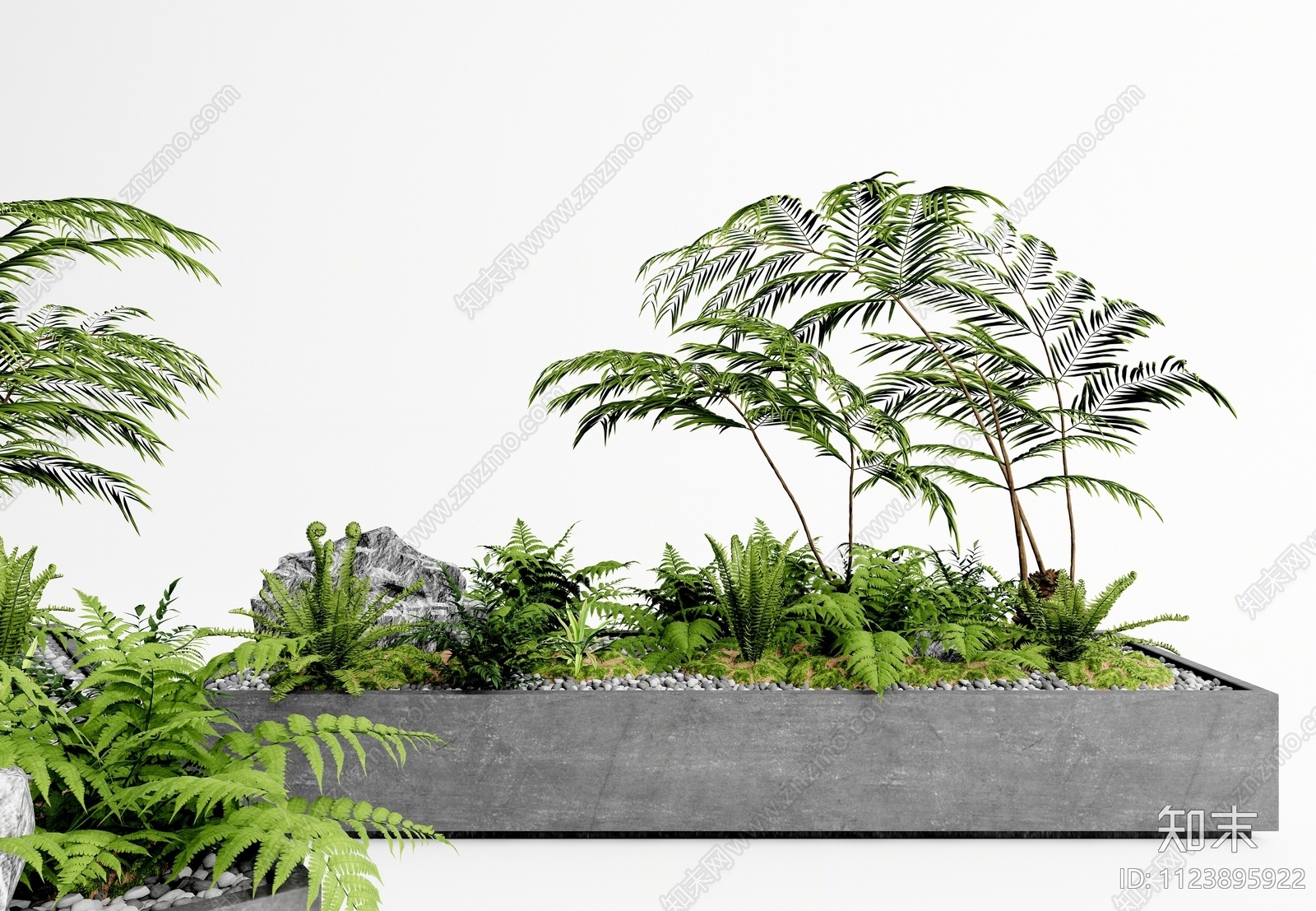 植物堆3D模型下载【ID:1123895922】