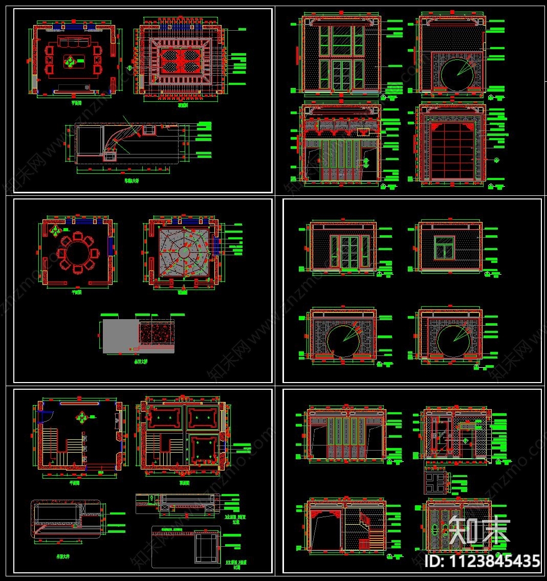 护墙板cadcad施工图下载【ID:1123845435】