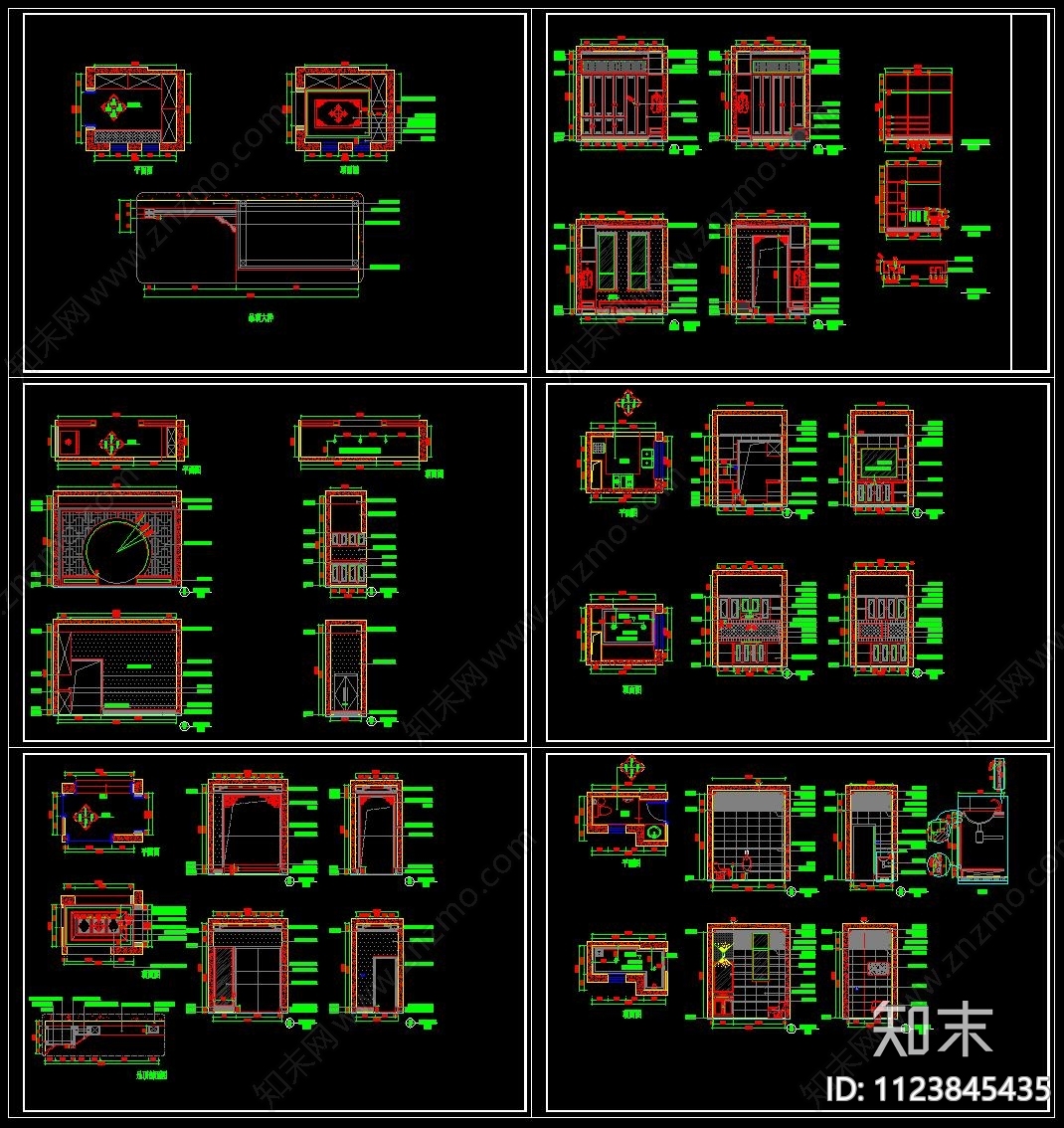 护墙板cadcad施工图下载【ID:1123845435】