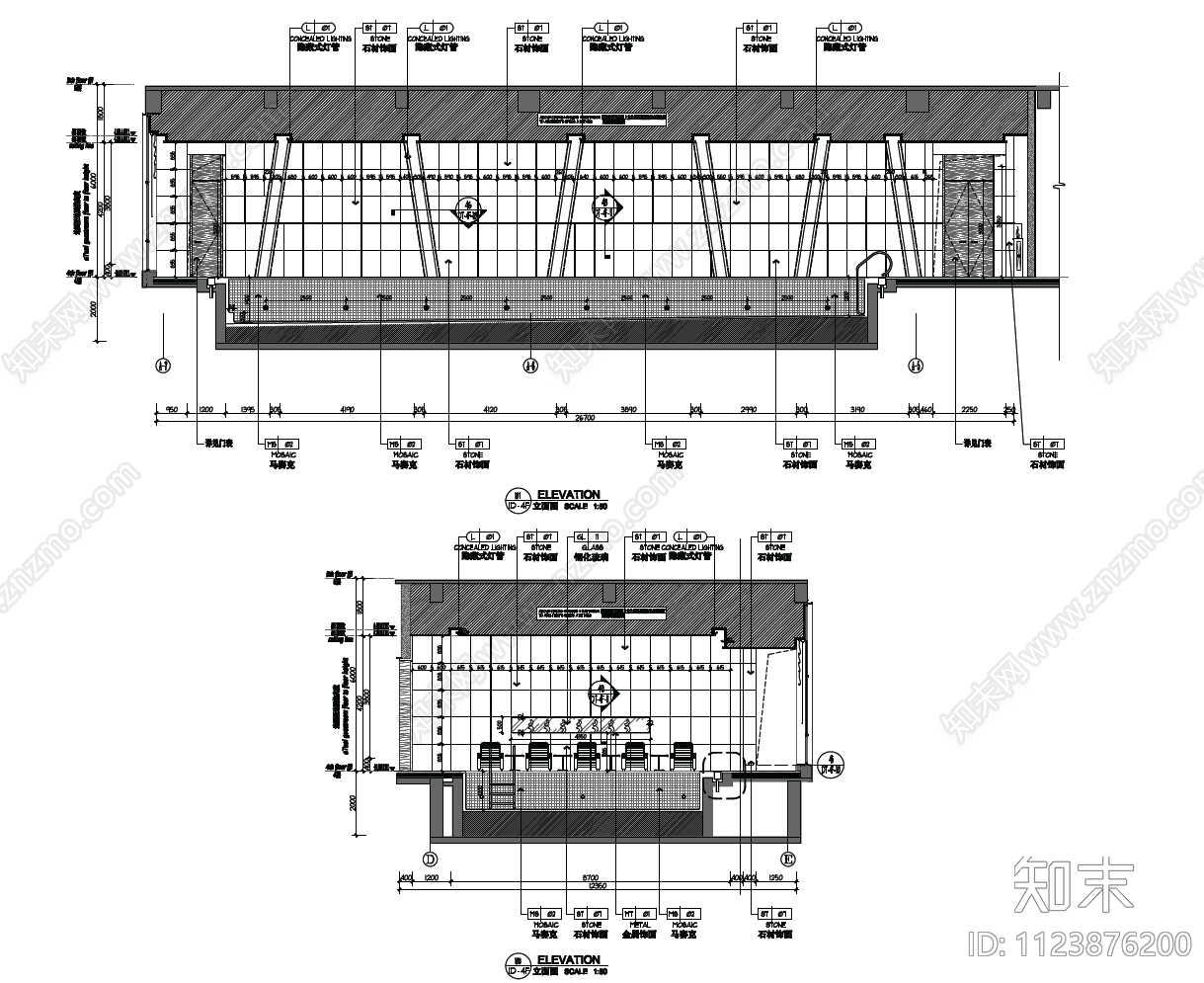 游泳美容SPA健身休闲会所cad施工图下载【ID:1123876200】