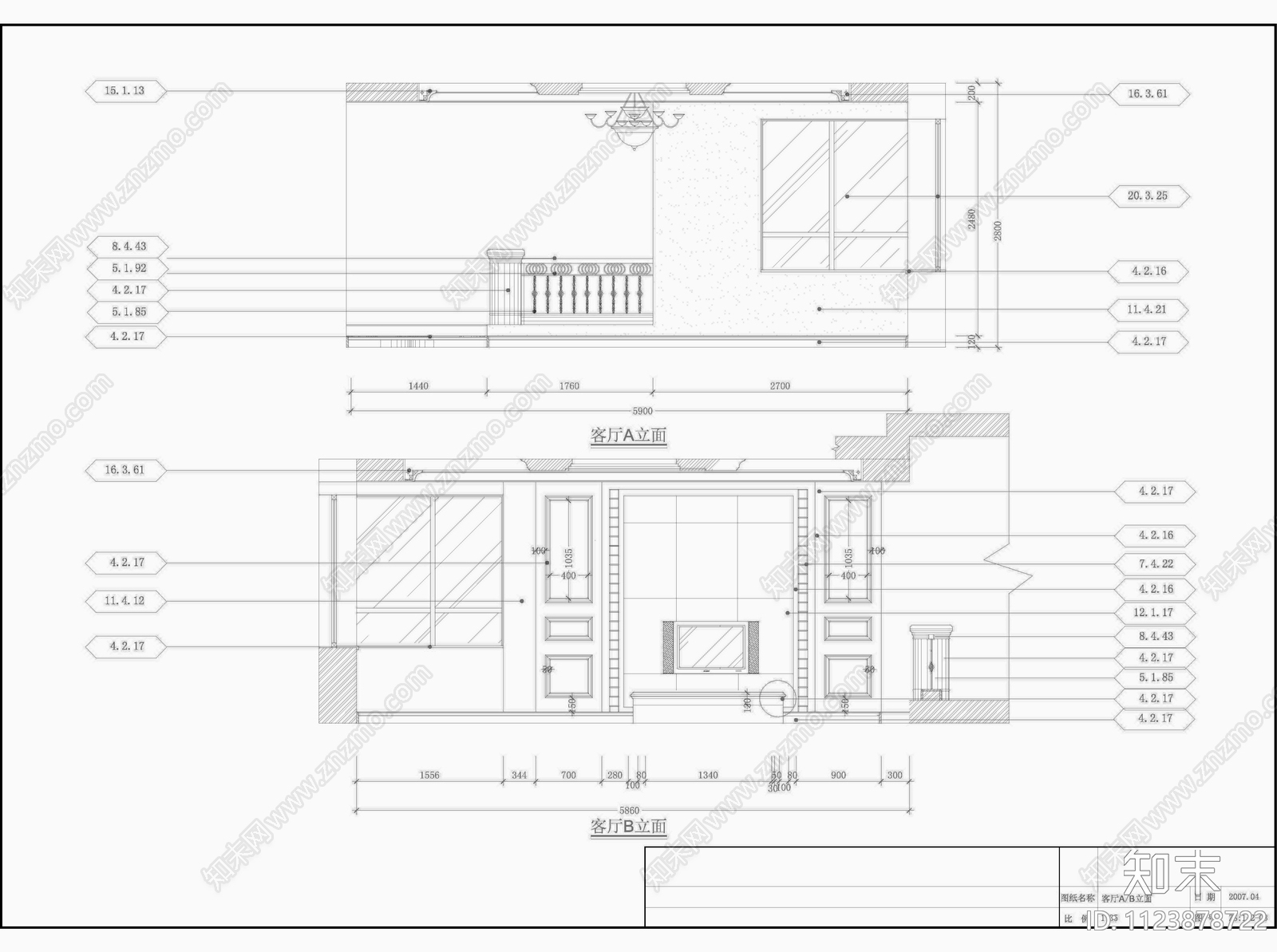 广州欧式景观园11号房设计装修cad施工图下载【ID:1123878722】