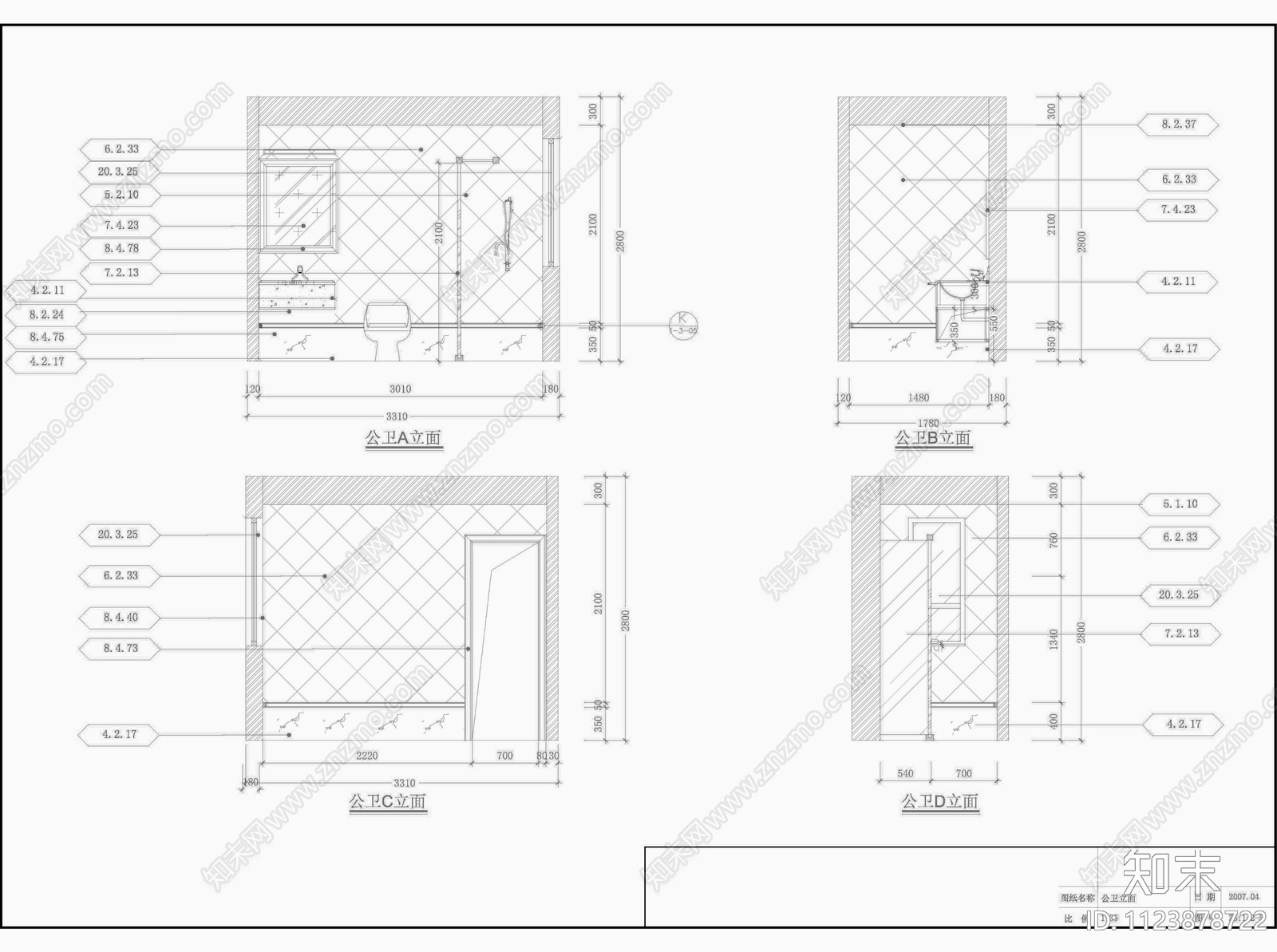 广州欧式景观园11号房设计装修cad施工图下载【ID:1123878722】