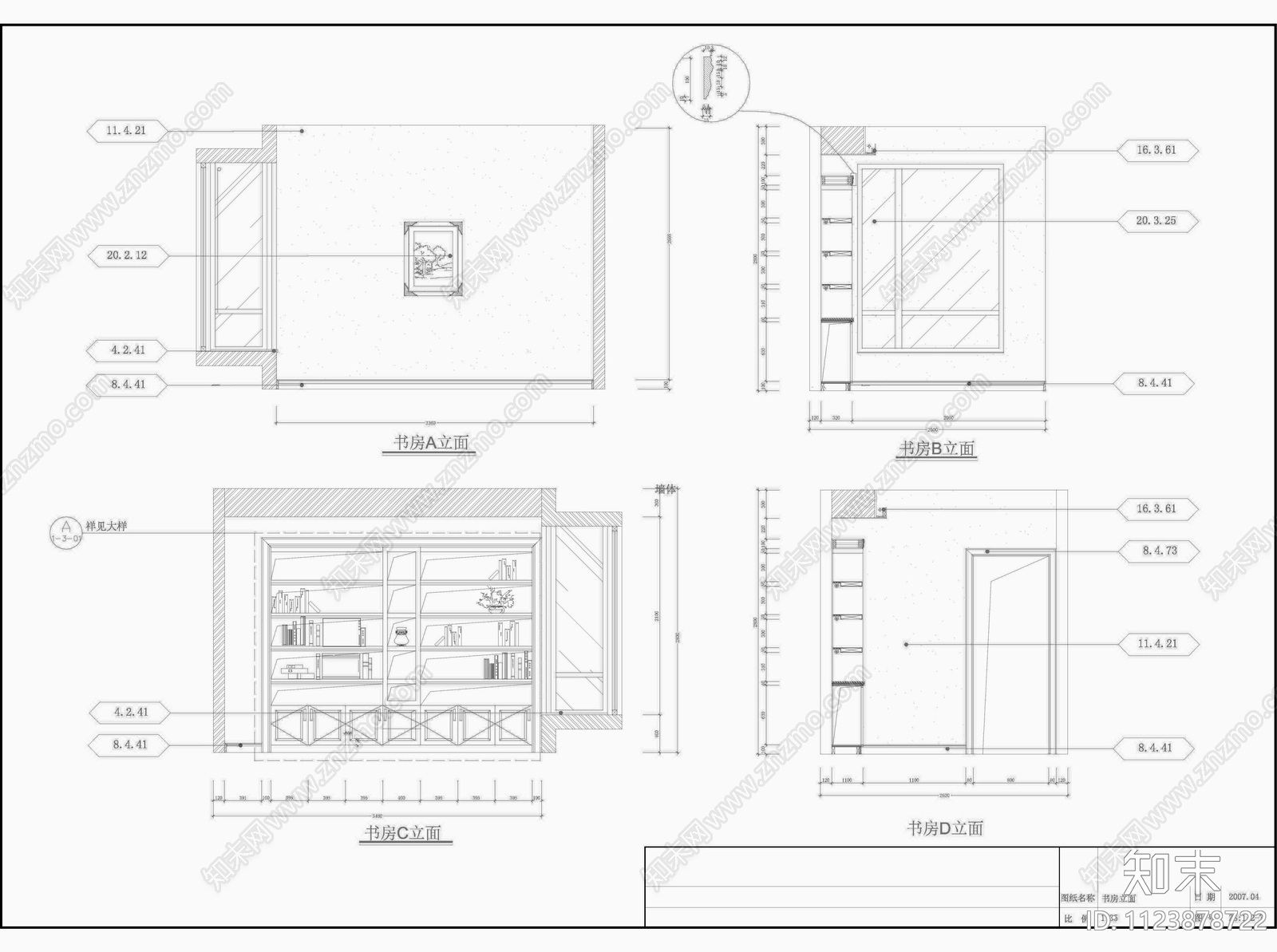 广州欧式景观园11号房设计装修cad施工图下载【ID:1123878722】