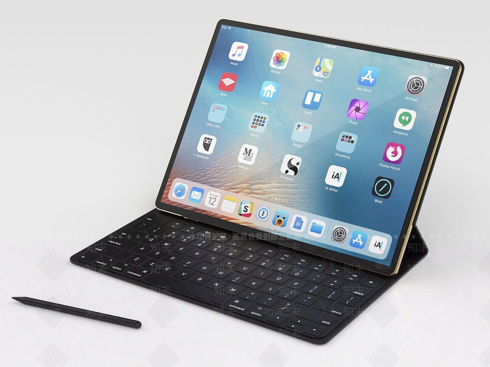 平板电脑SU模型下载【ID:1123899150】