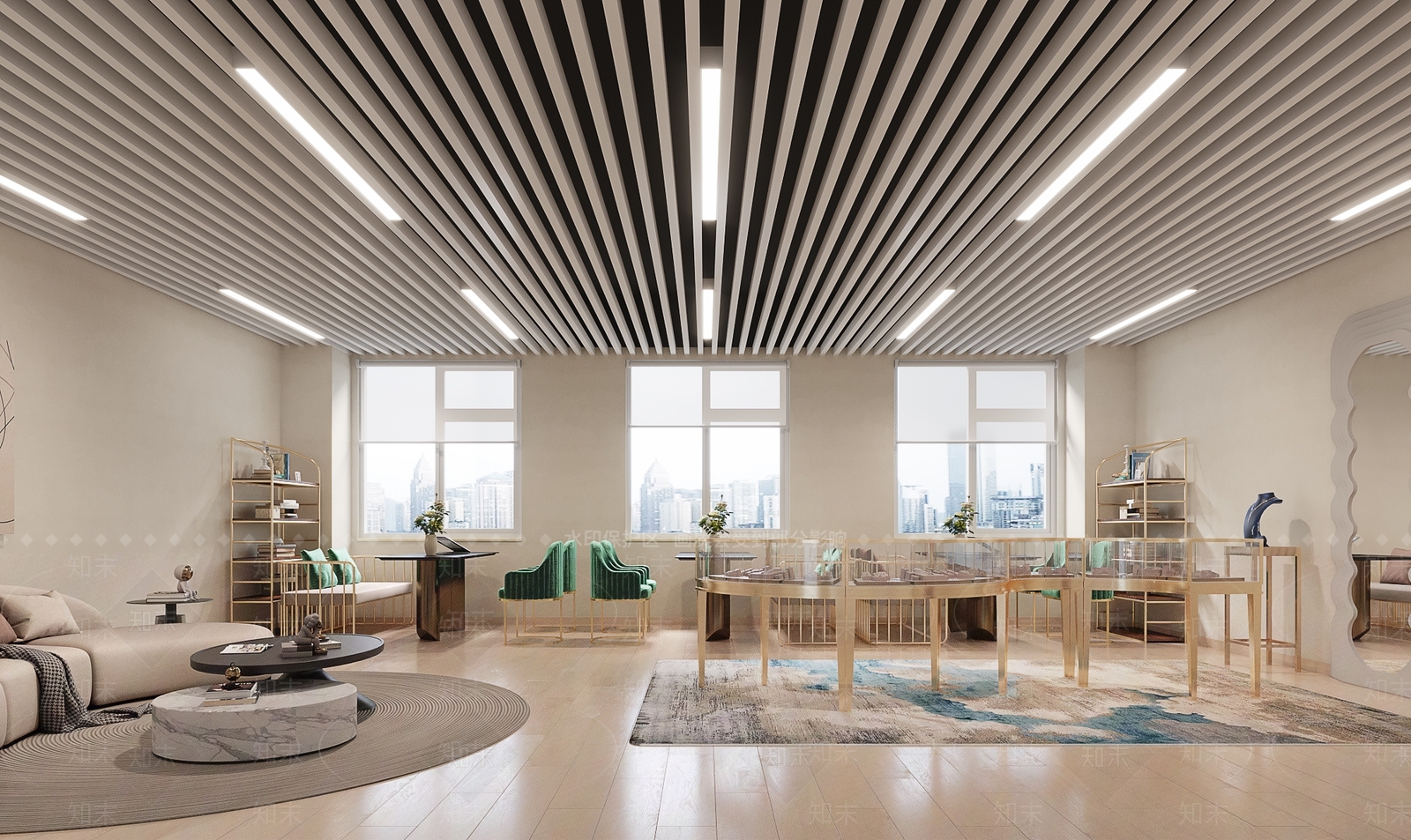 现代珠宝店3D模型下载【ID:1123914922】